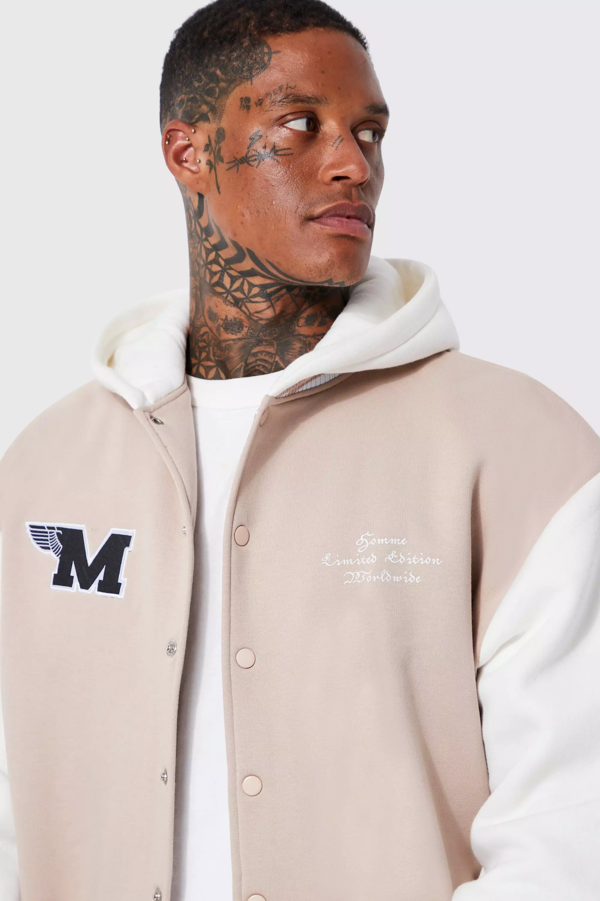 Jersey jacket sales with hood