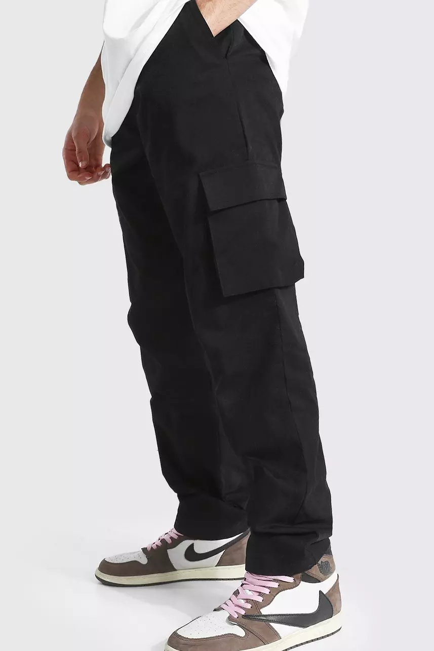 Relaxed Fit Cargo Chino Pants