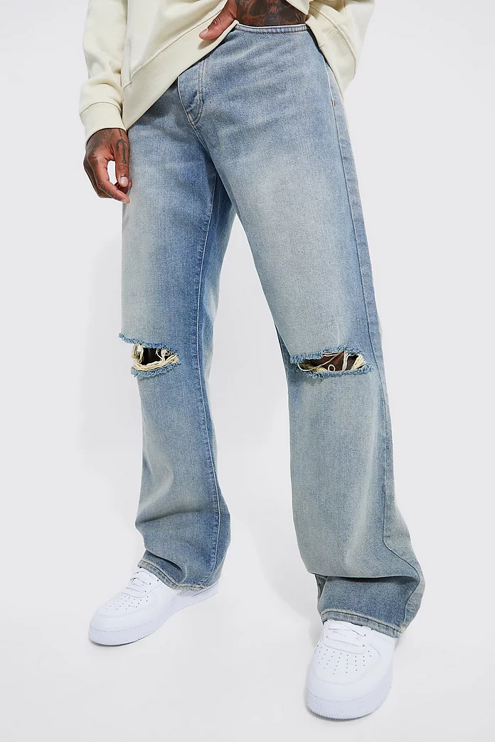 Baggy Rigid Flare Jeans