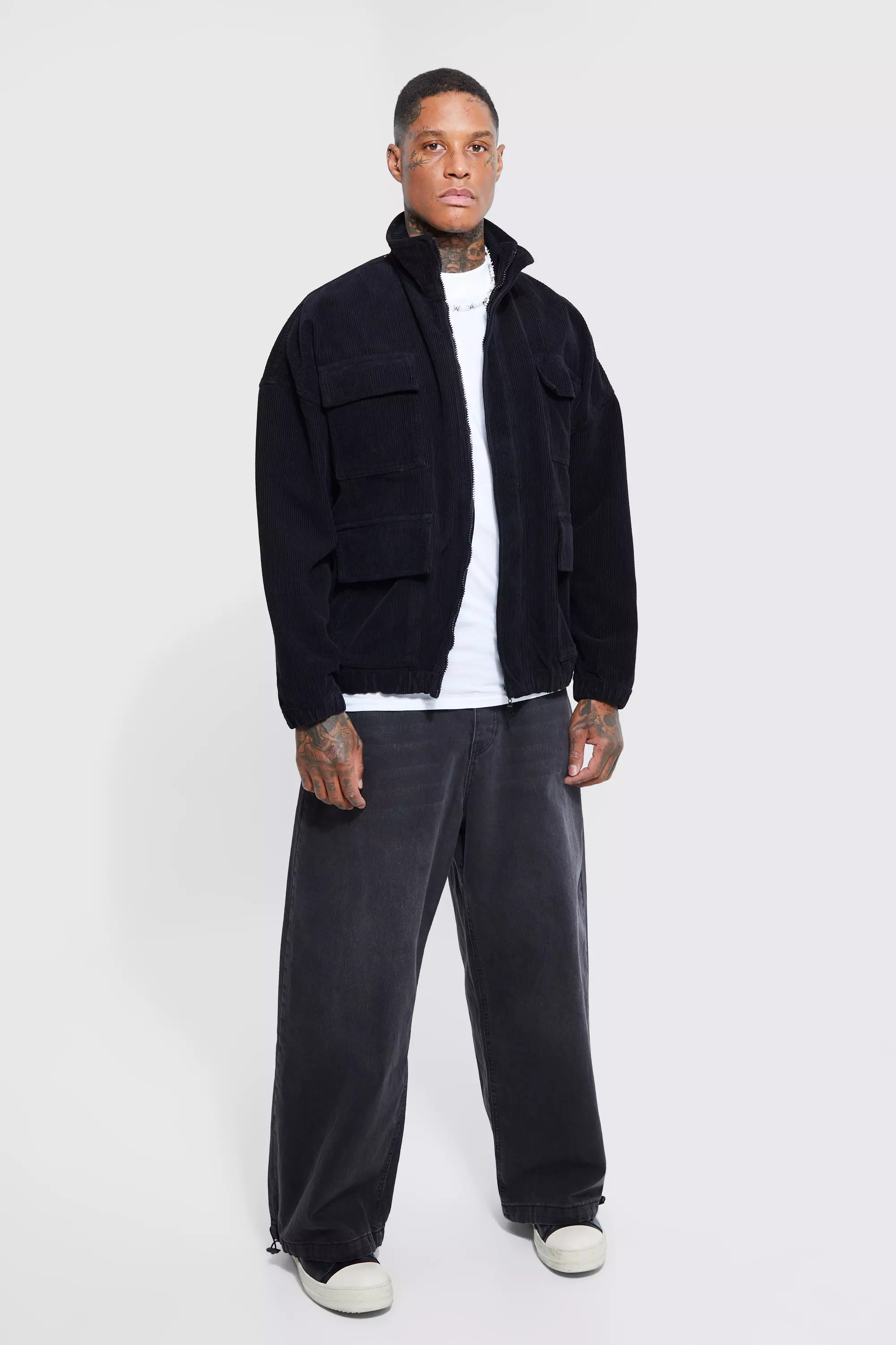 Oversized Cord Utility Jacket