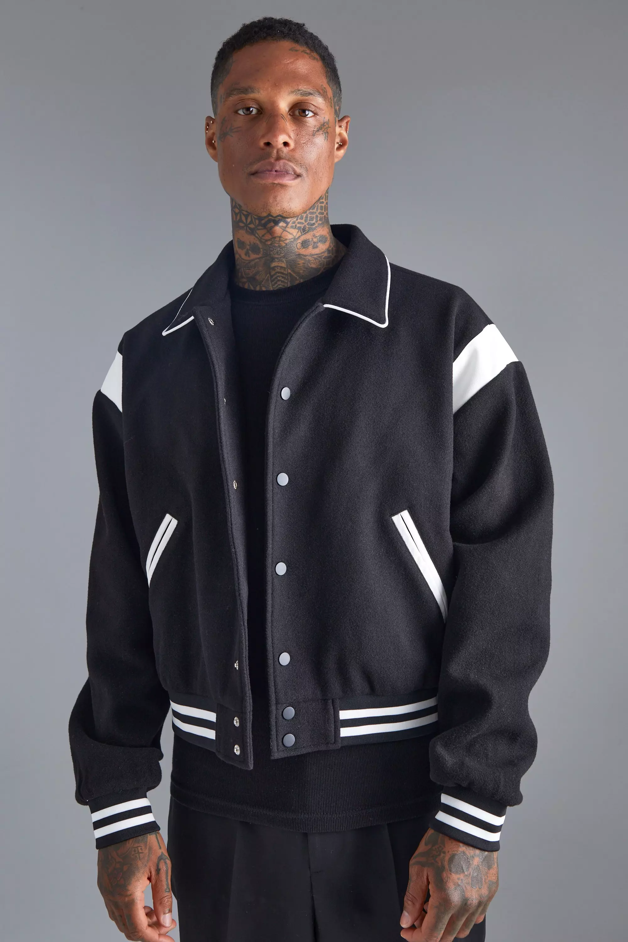 Melton shop bomber jacket