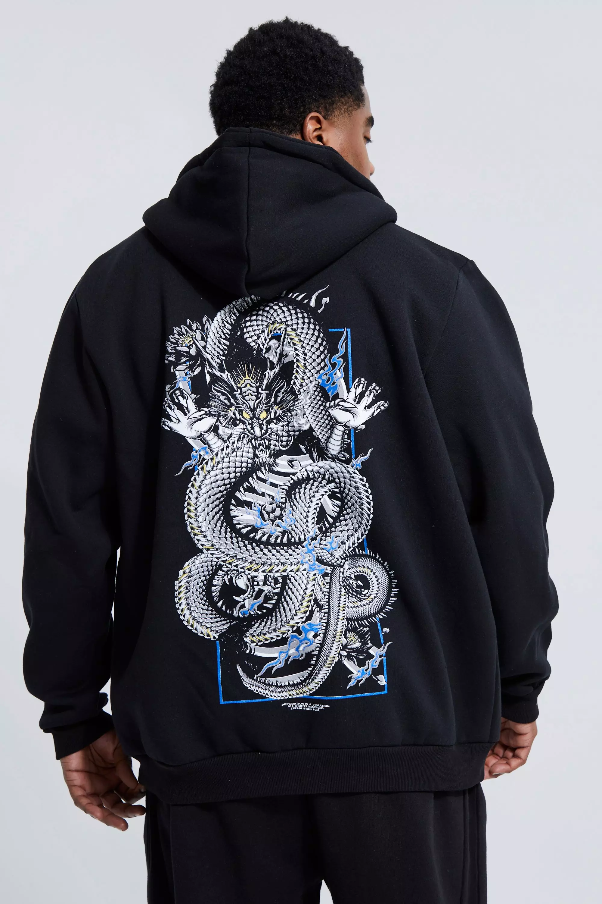 Dragon zip up hoodie new arrivals