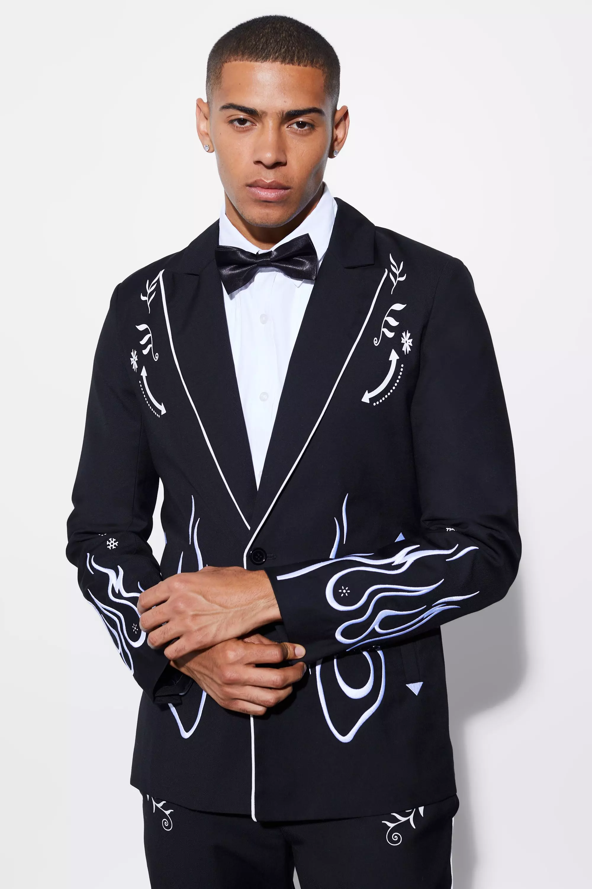 Embroidered suit shop jacket