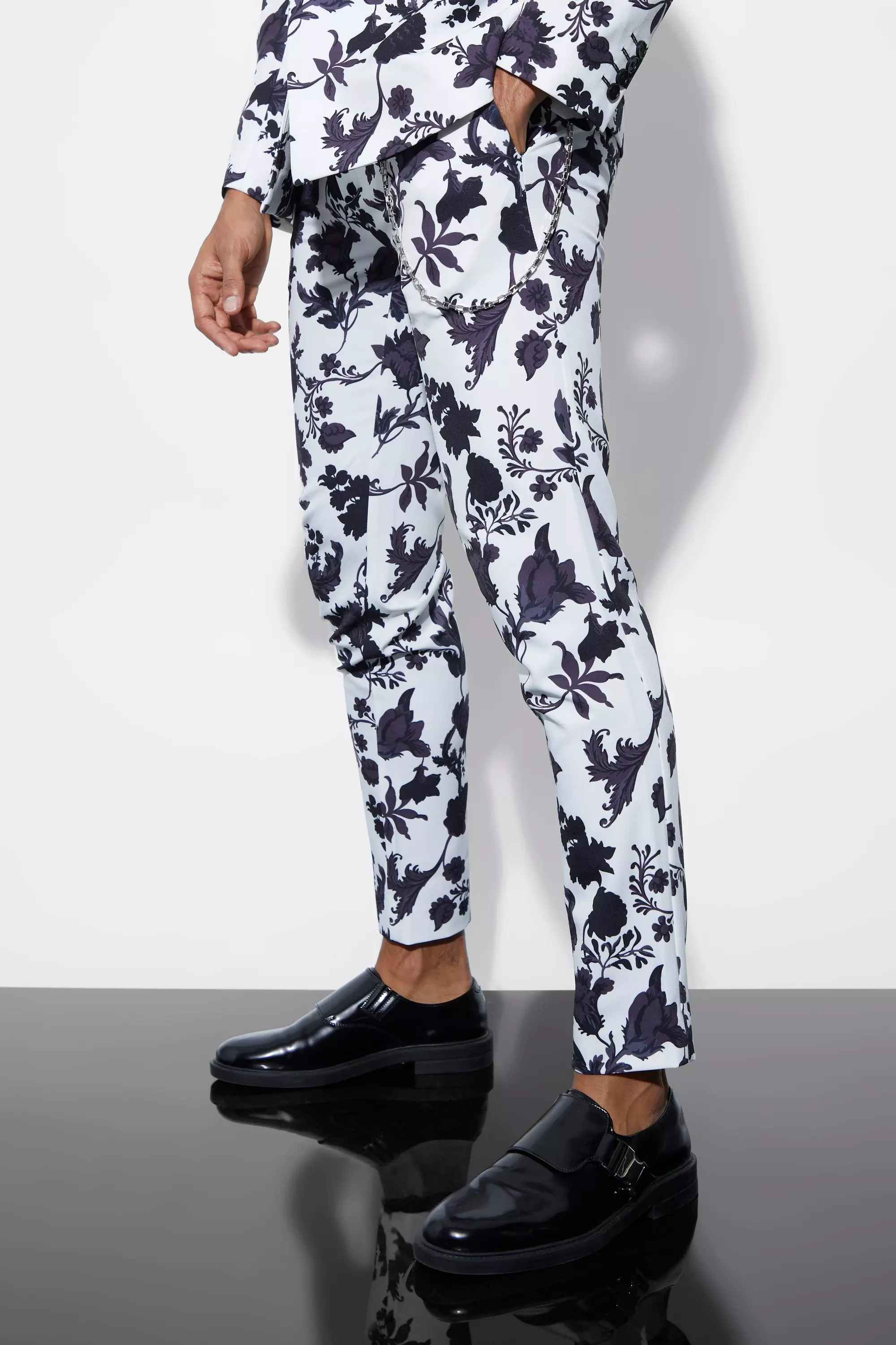 Floral skinny clearance trousers