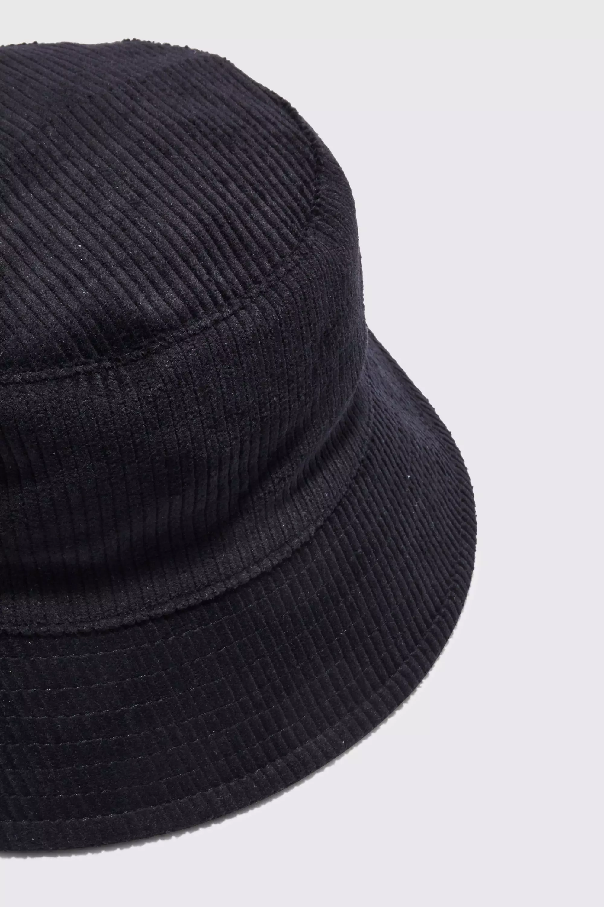 Corduroy Bucket Hat Black Cord