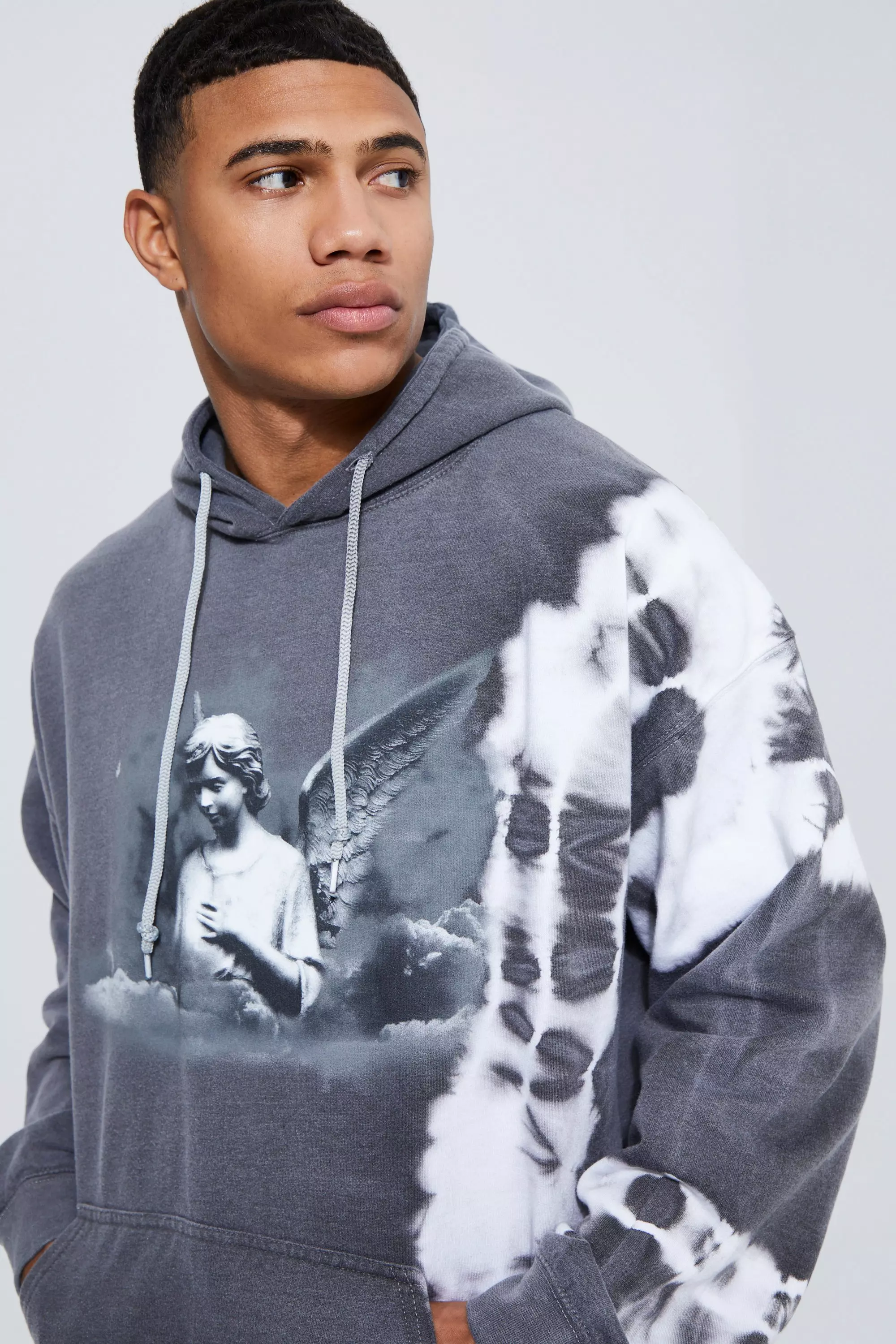 Tie dye graphic cheap hoodie