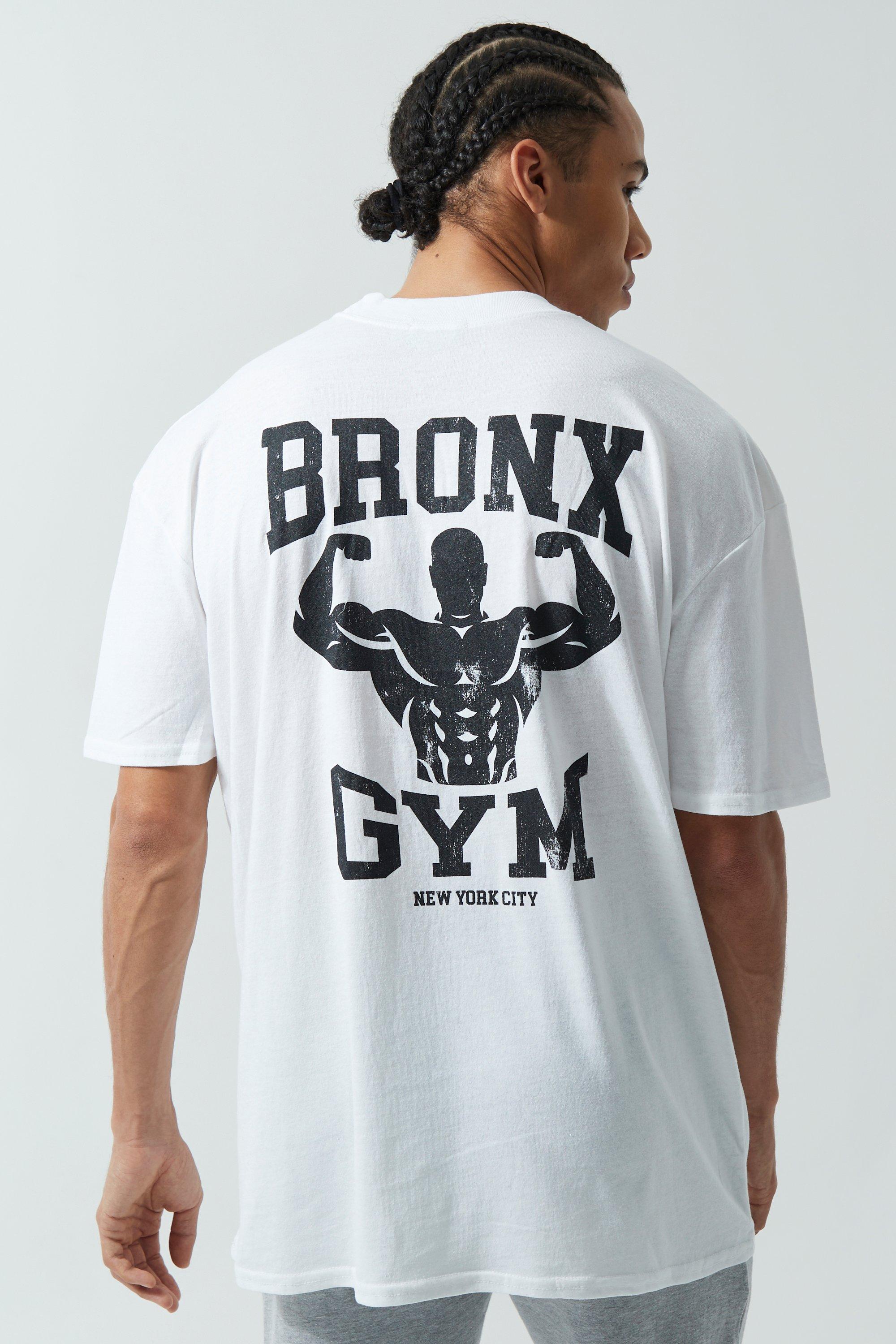 men's tall man active oversized bronx gym t-shirt - white - m, white
