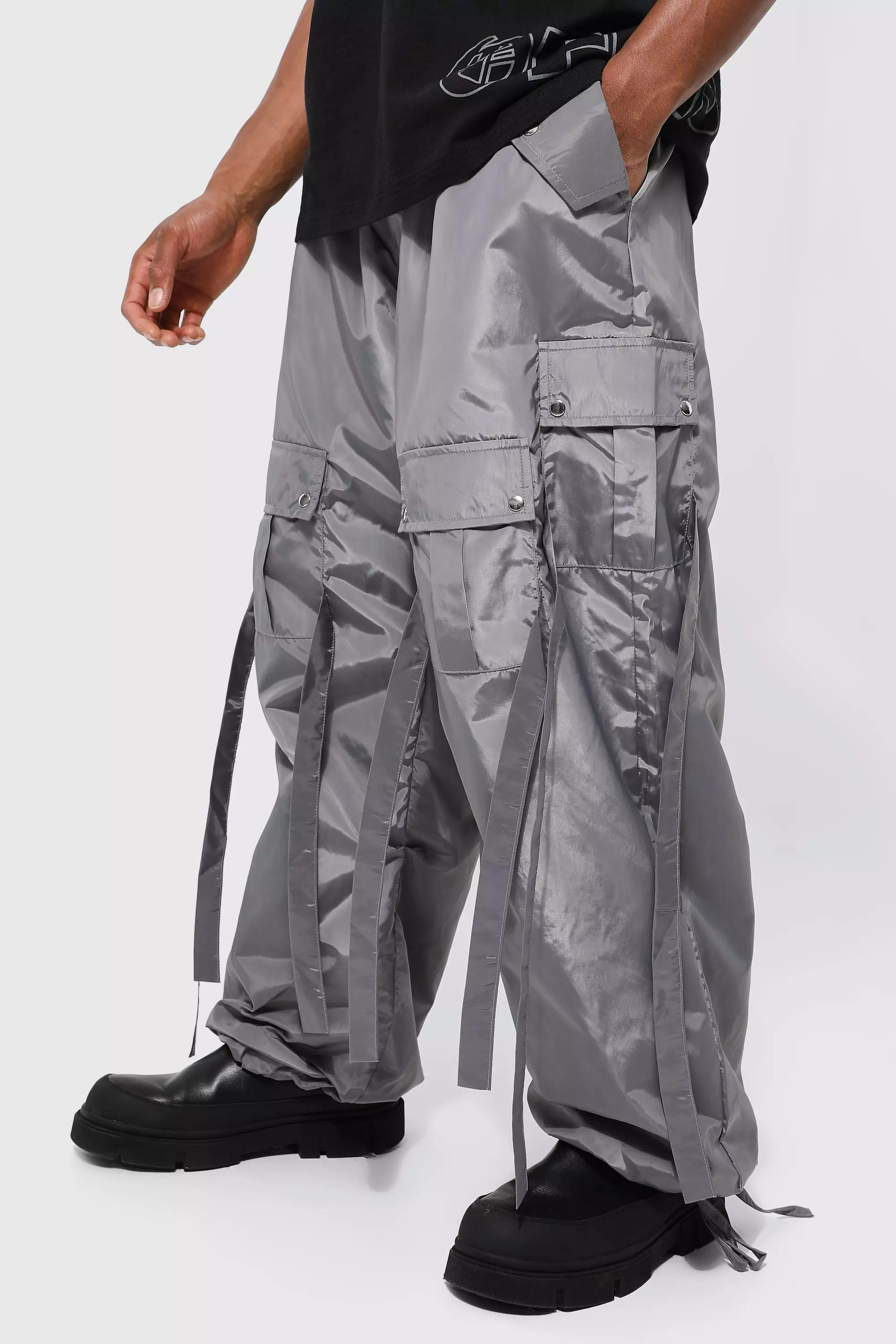 Cargo joggers with discount straps