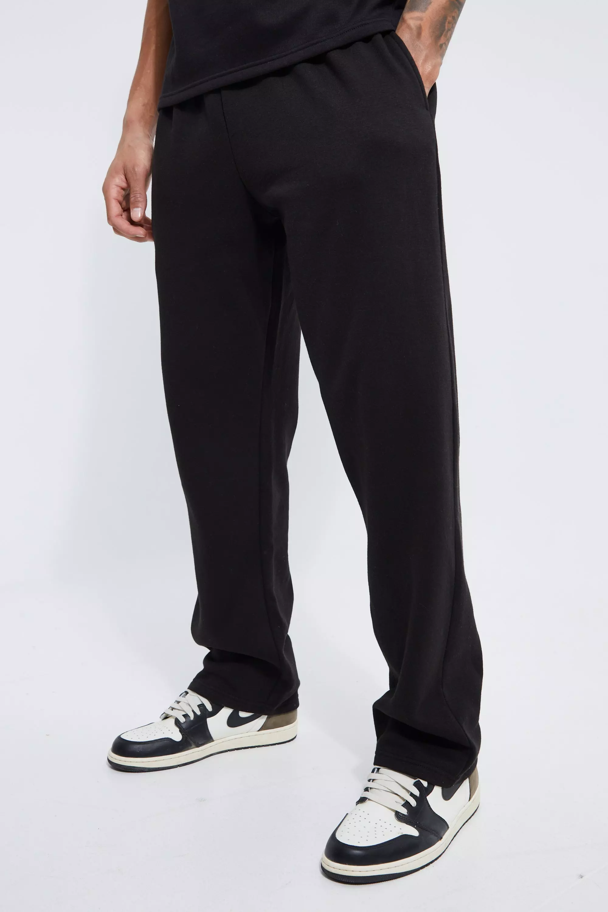 Tall Black Wide Leg Sweatpants