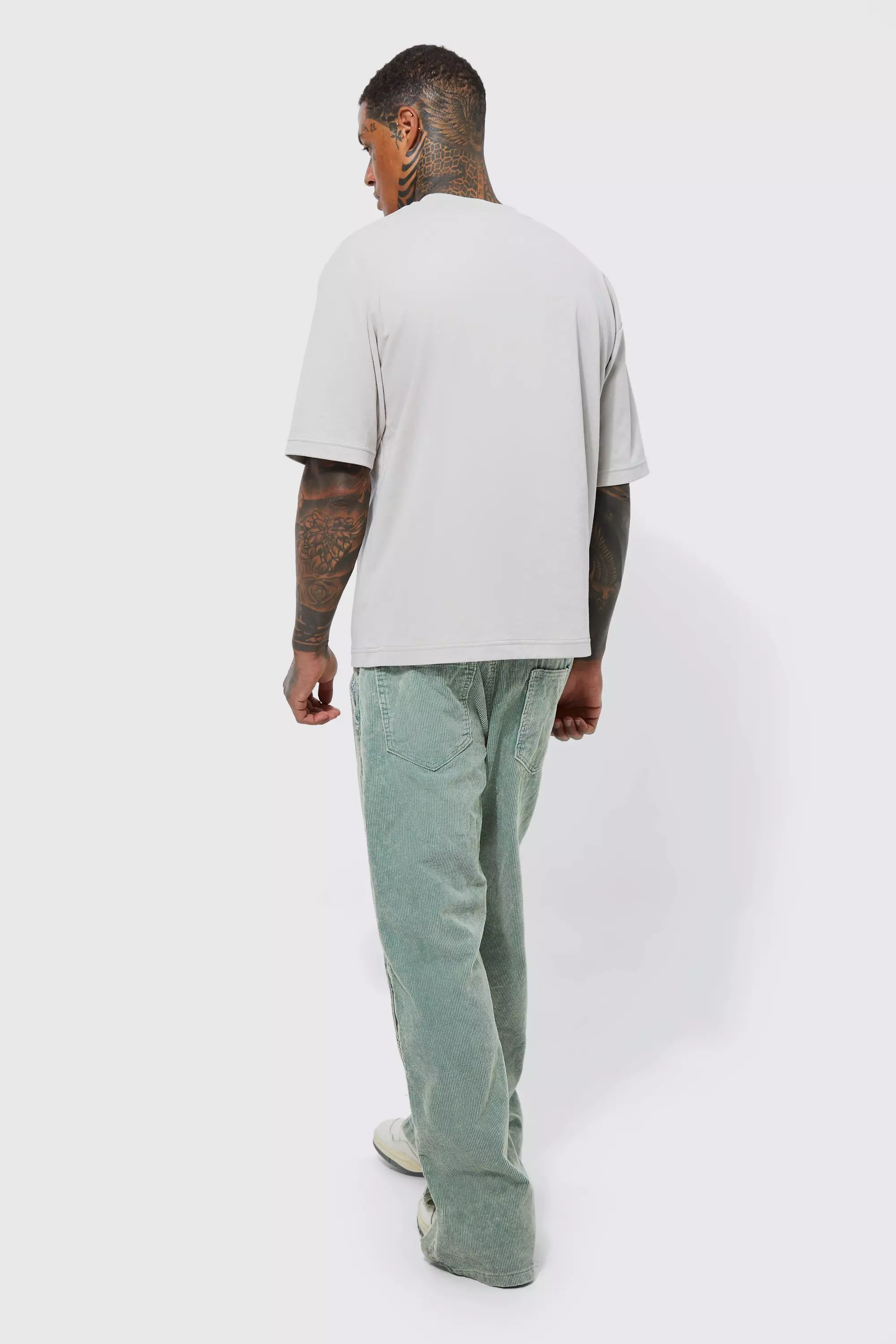 ASOS DESIGN 00's cargo trousers in purple cord