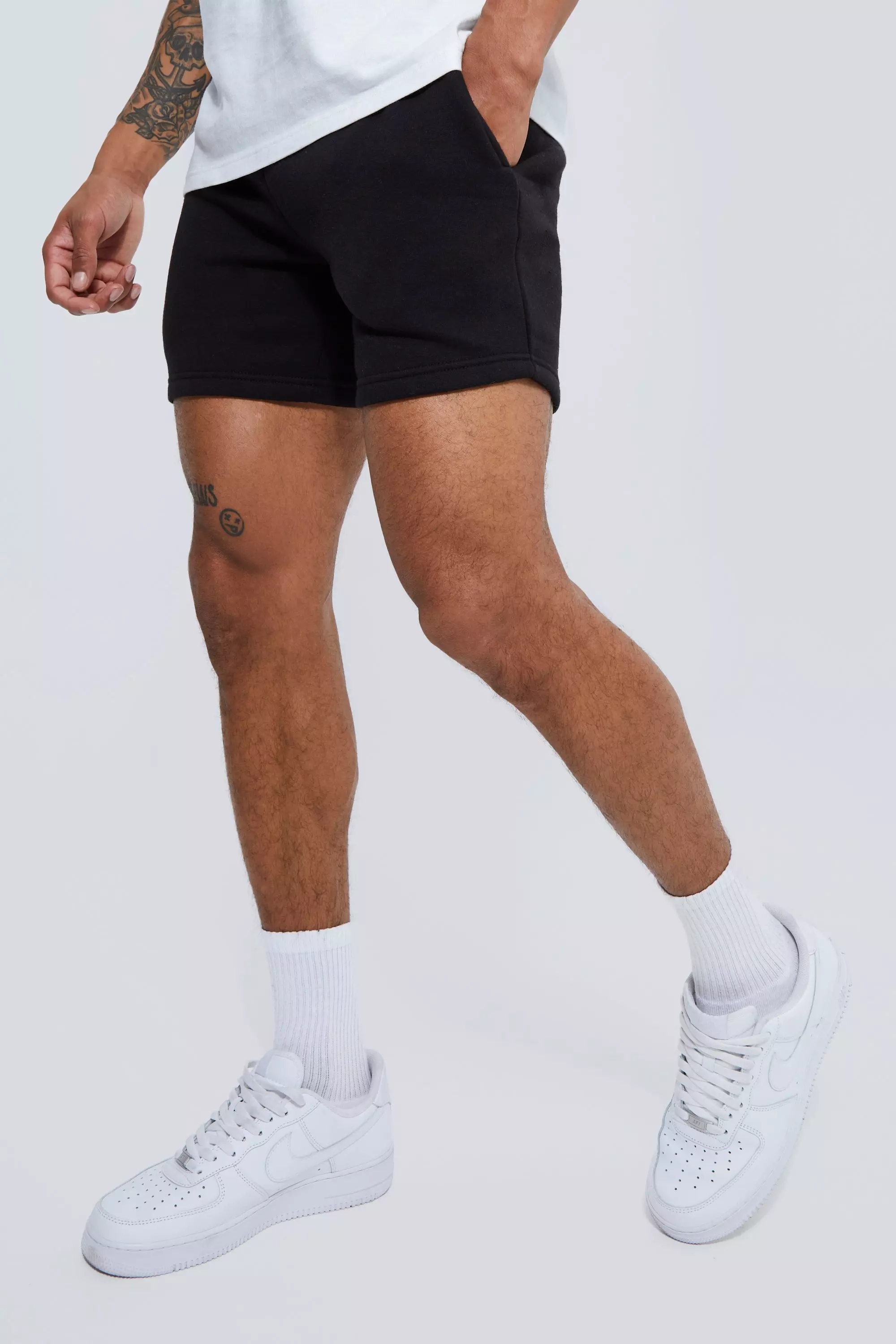 Basic Slim Fit Short Sweat Shorts |