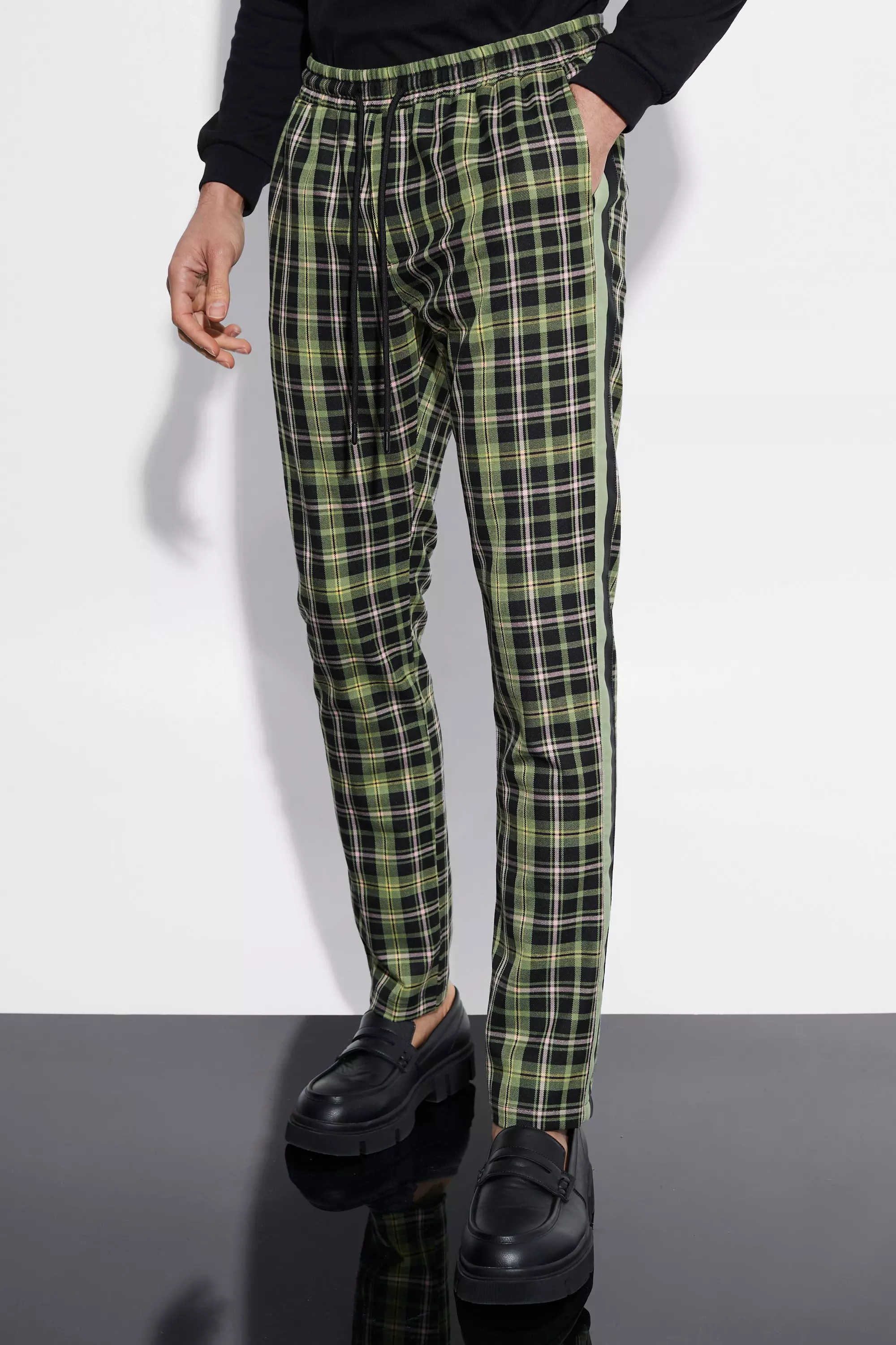 Checkered on sale pants skinny