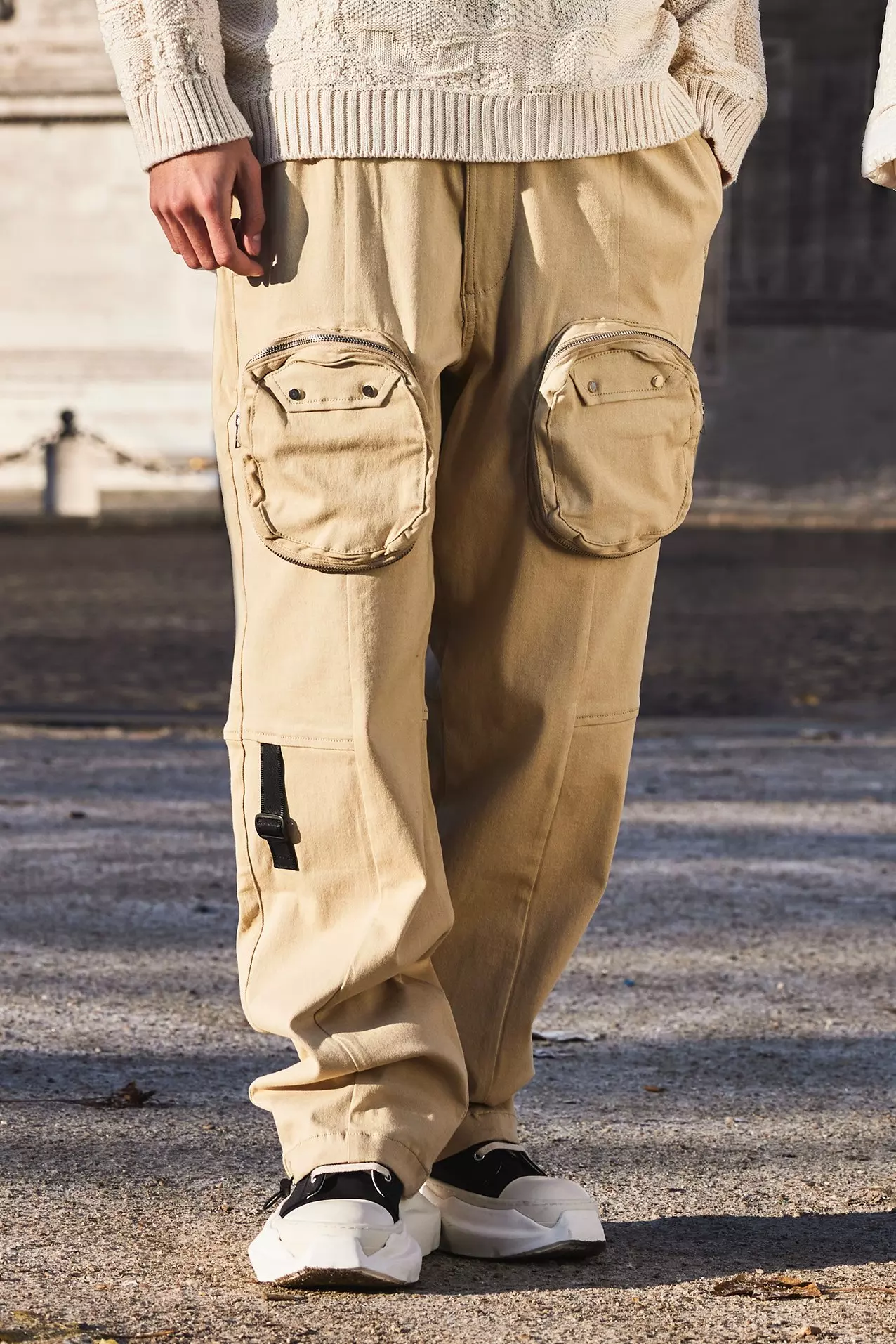 Slim Stretch 3d Pocket Cargo Trousers