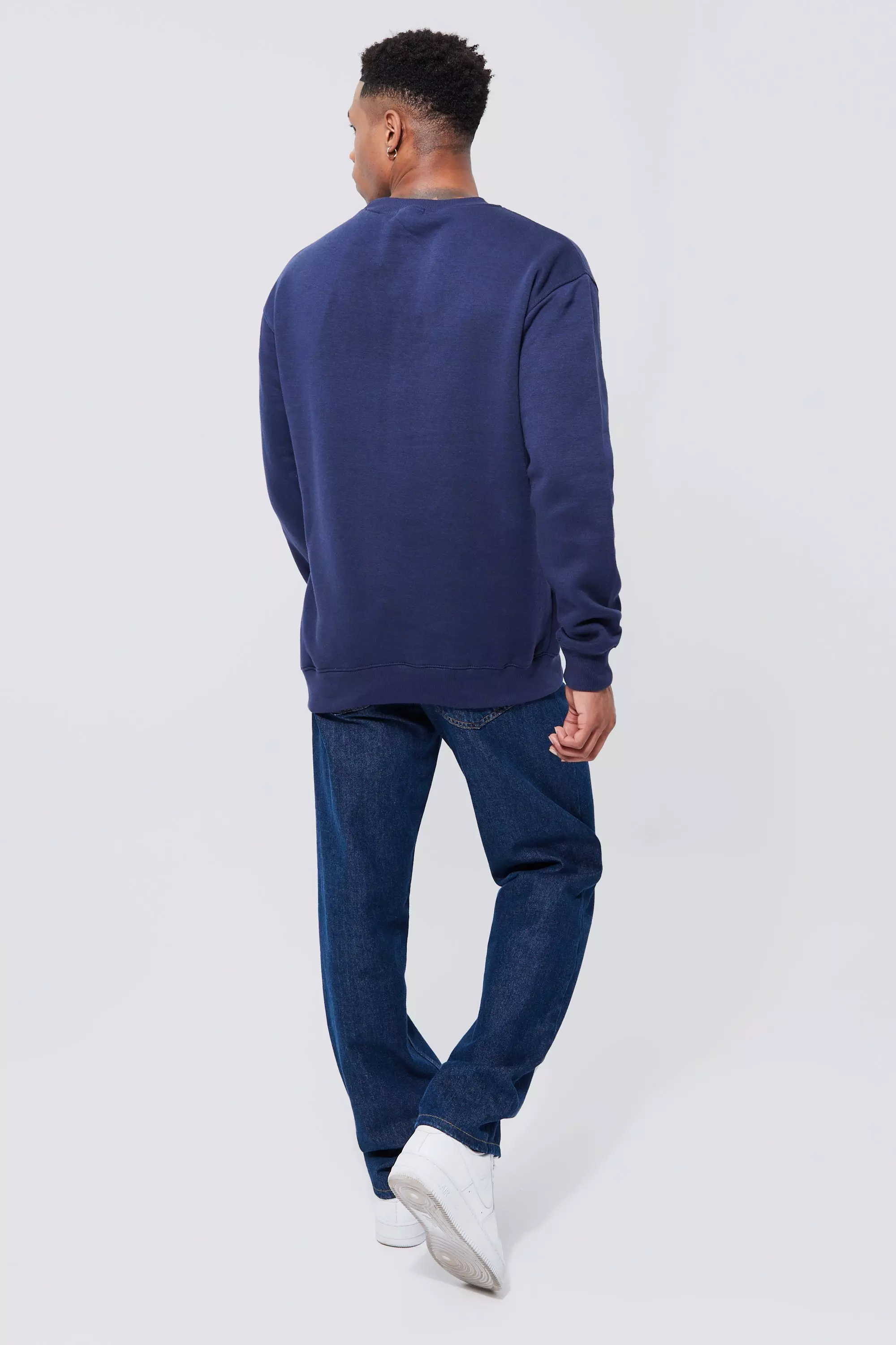 Oversized navy online sweatshirt