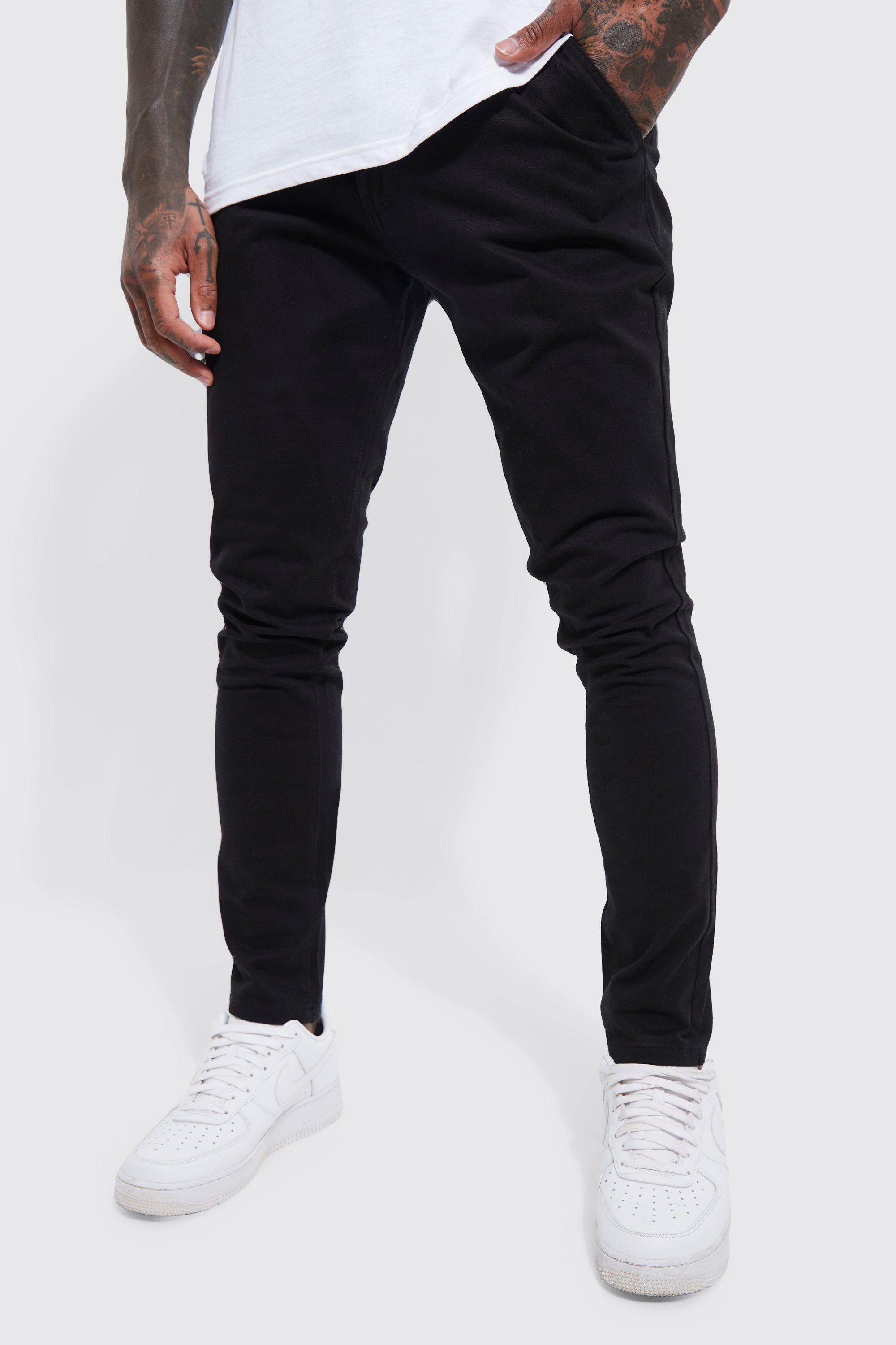 pantalon chino skinny homme - noir - 32r, noir