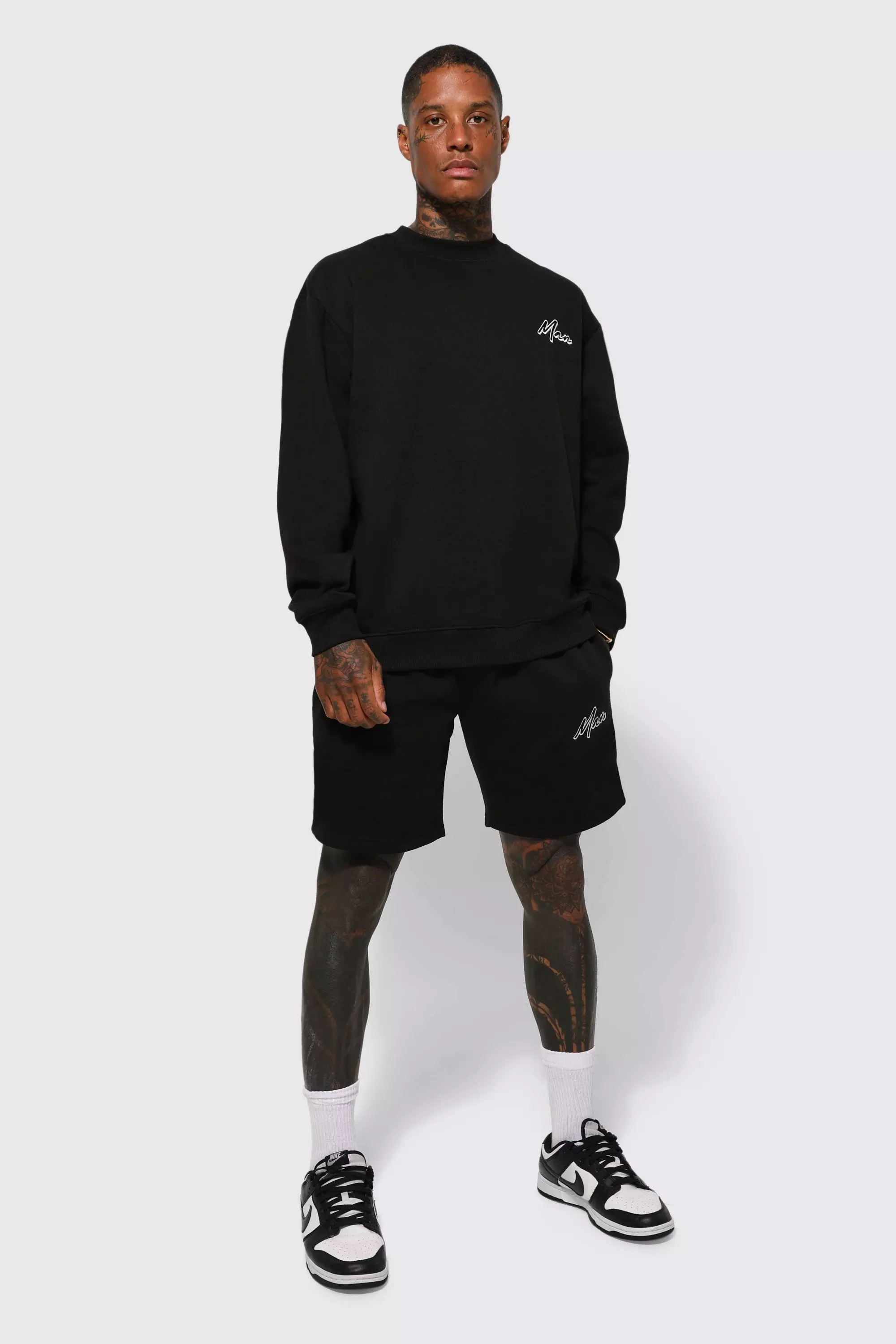 Boohooman shorts clearance and hoodie