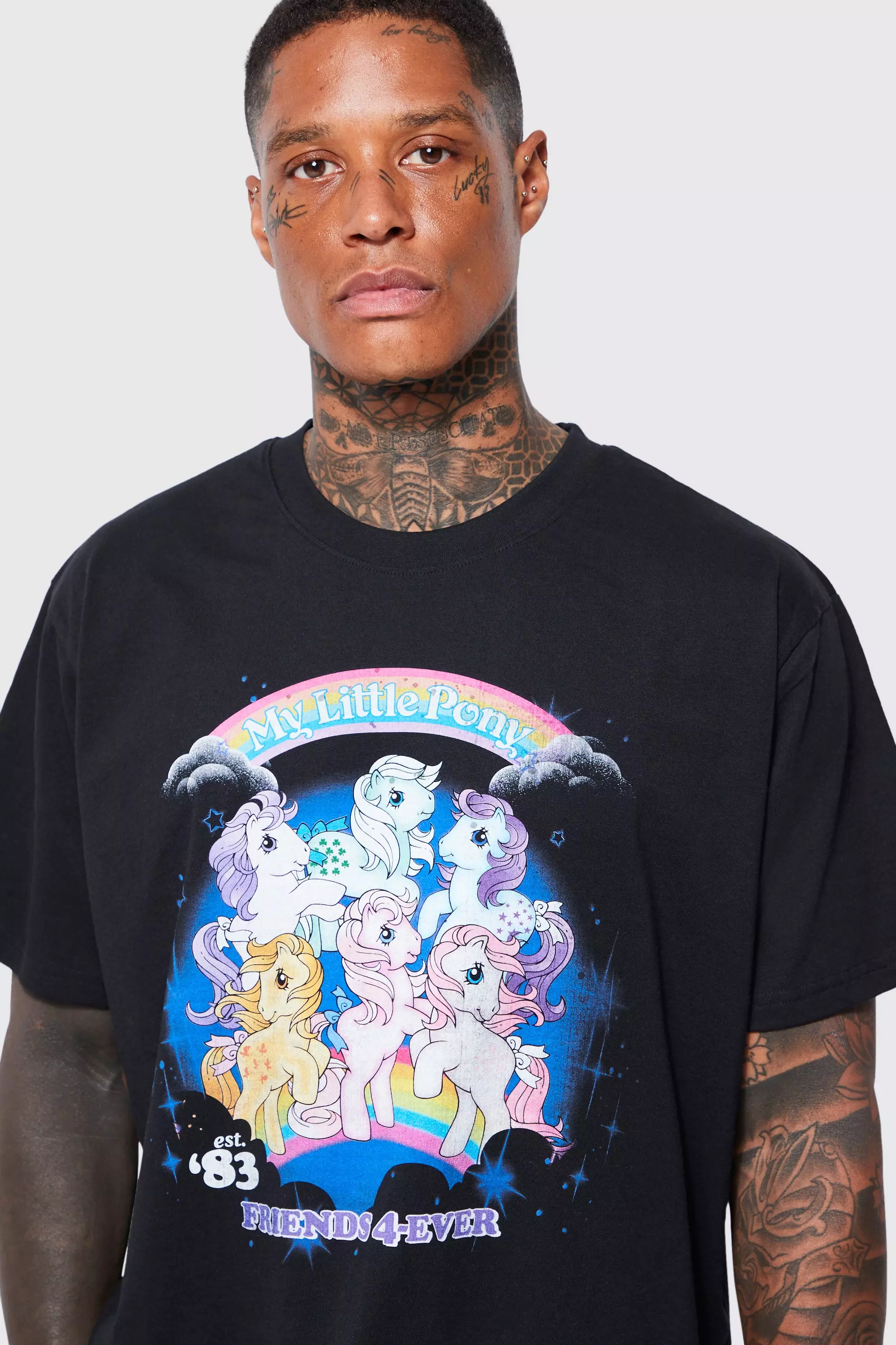 Oversized My Little Pony License T shirt boohooMAN USA