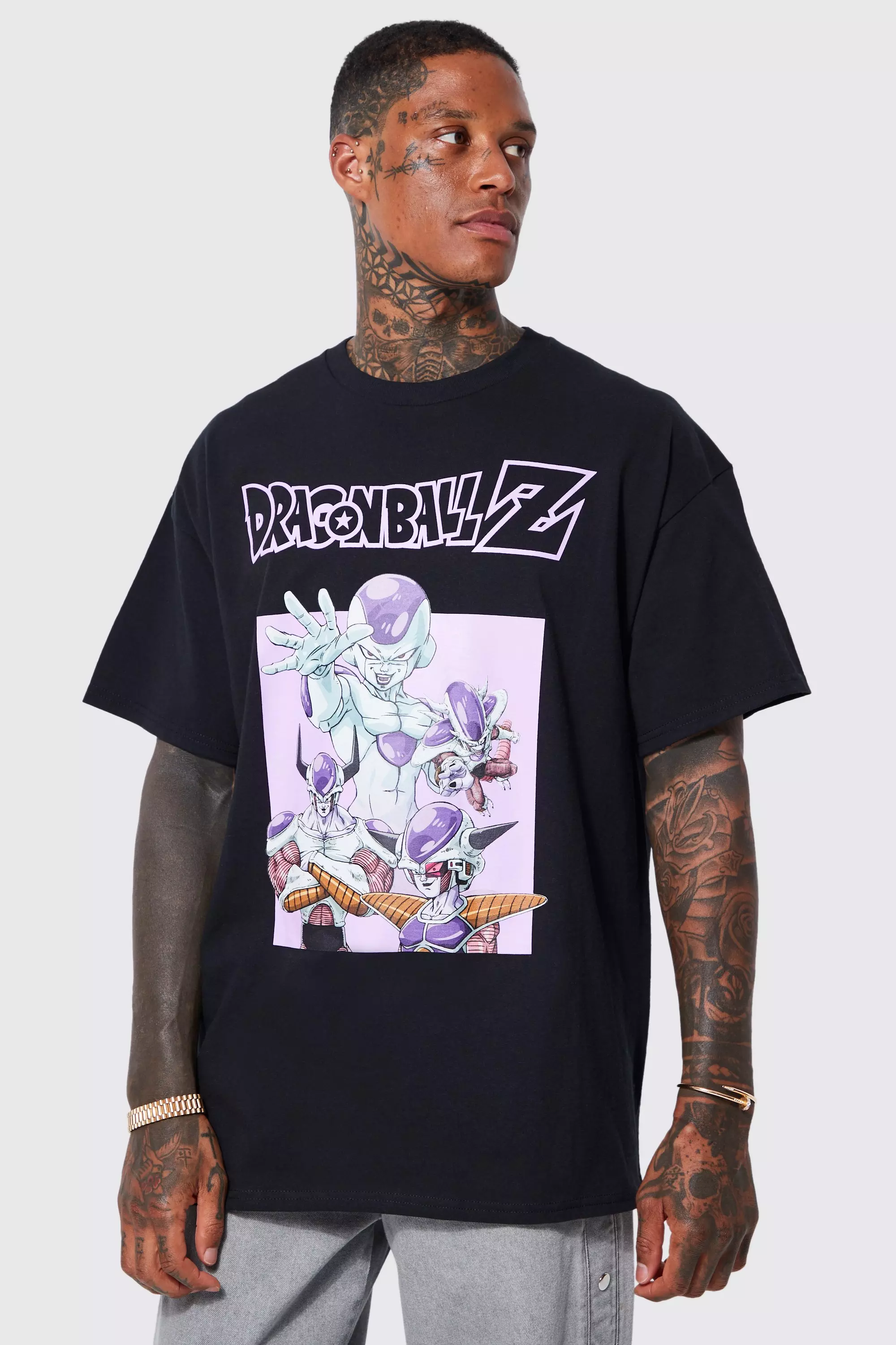 Oversized Dragonball Z License T shirt boohooMAN USA