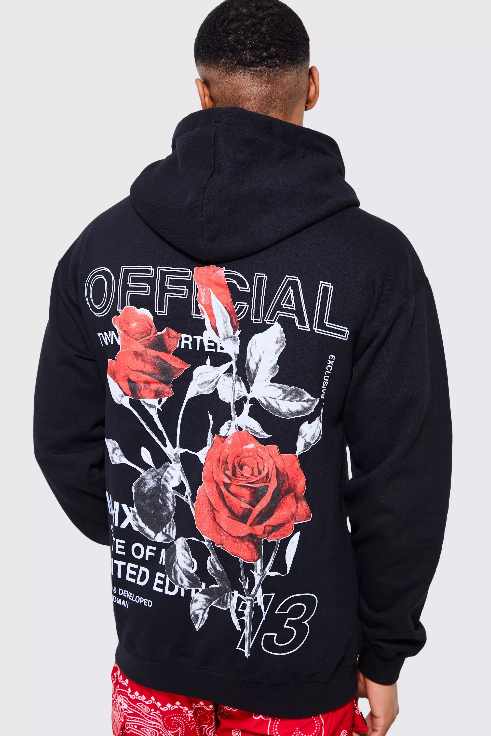 Rose 2025 graphic hoodie