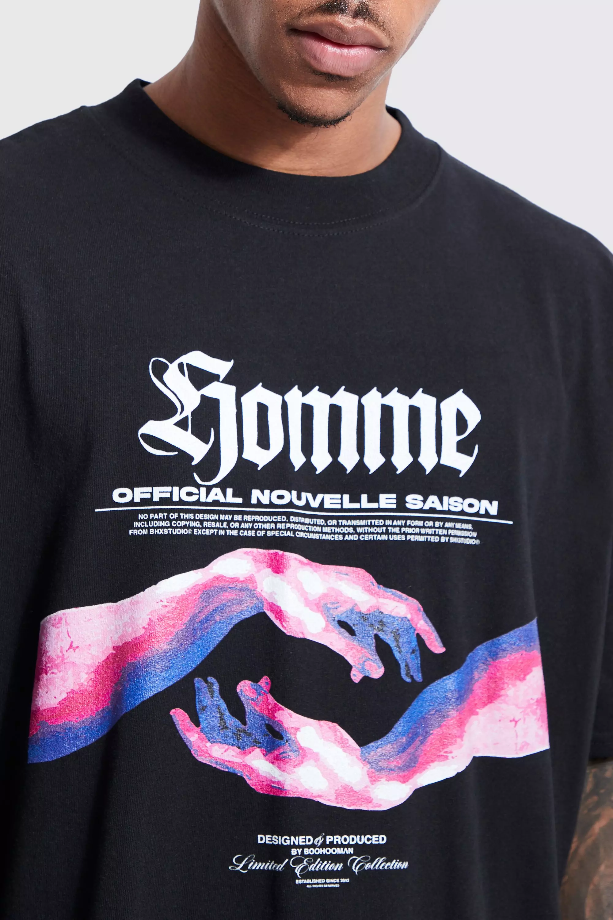 Oversized Homme Graphic T-shirt