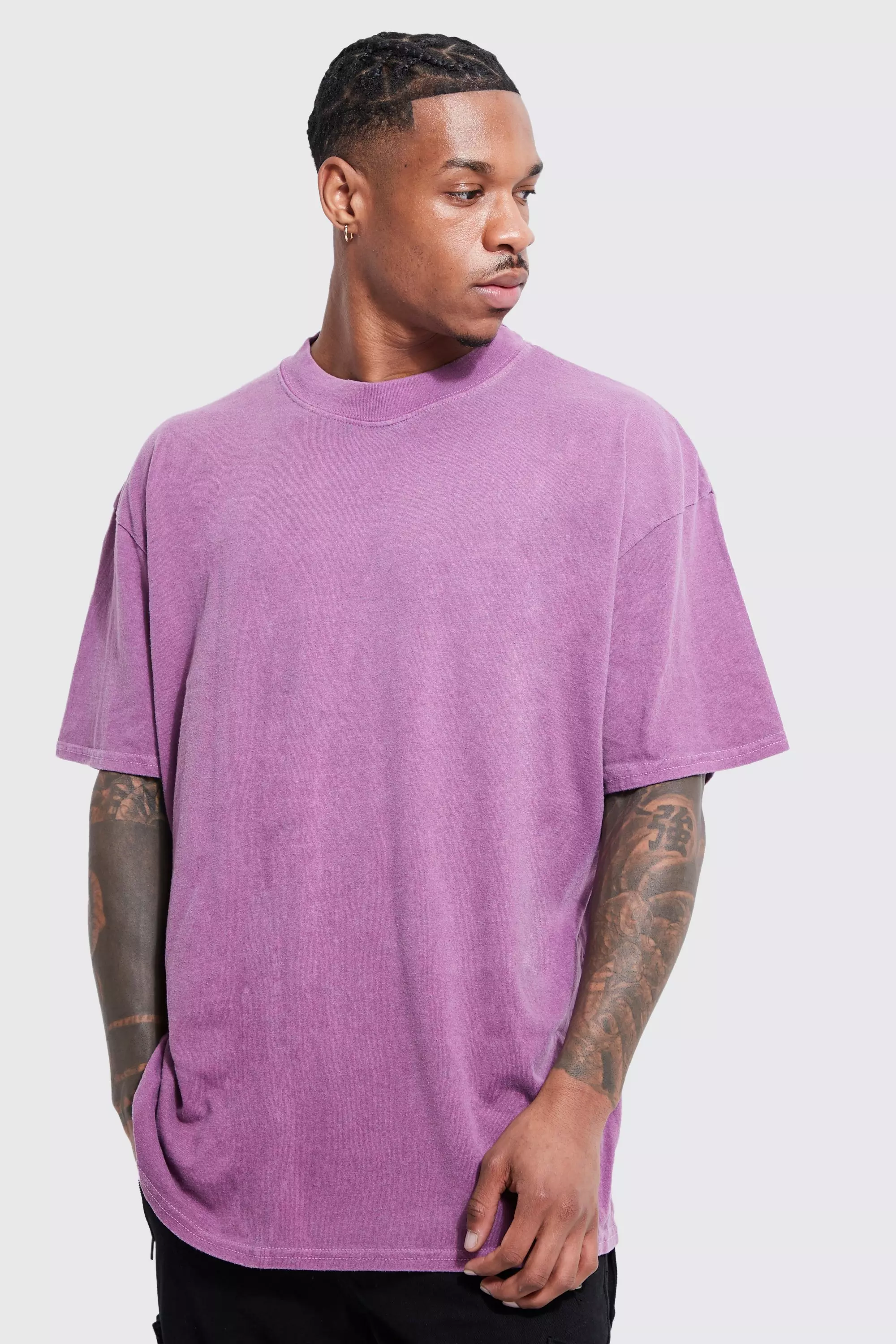 Oversized Overdye Graphic T-shirt | boohooMAN USA