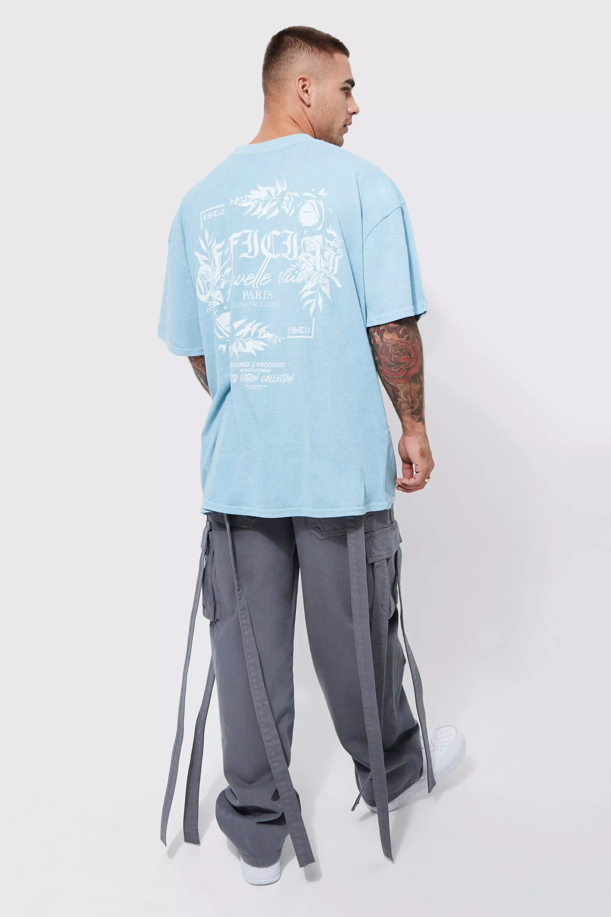 FB Oversized Graphic Tees (Blue) — Future Bounce