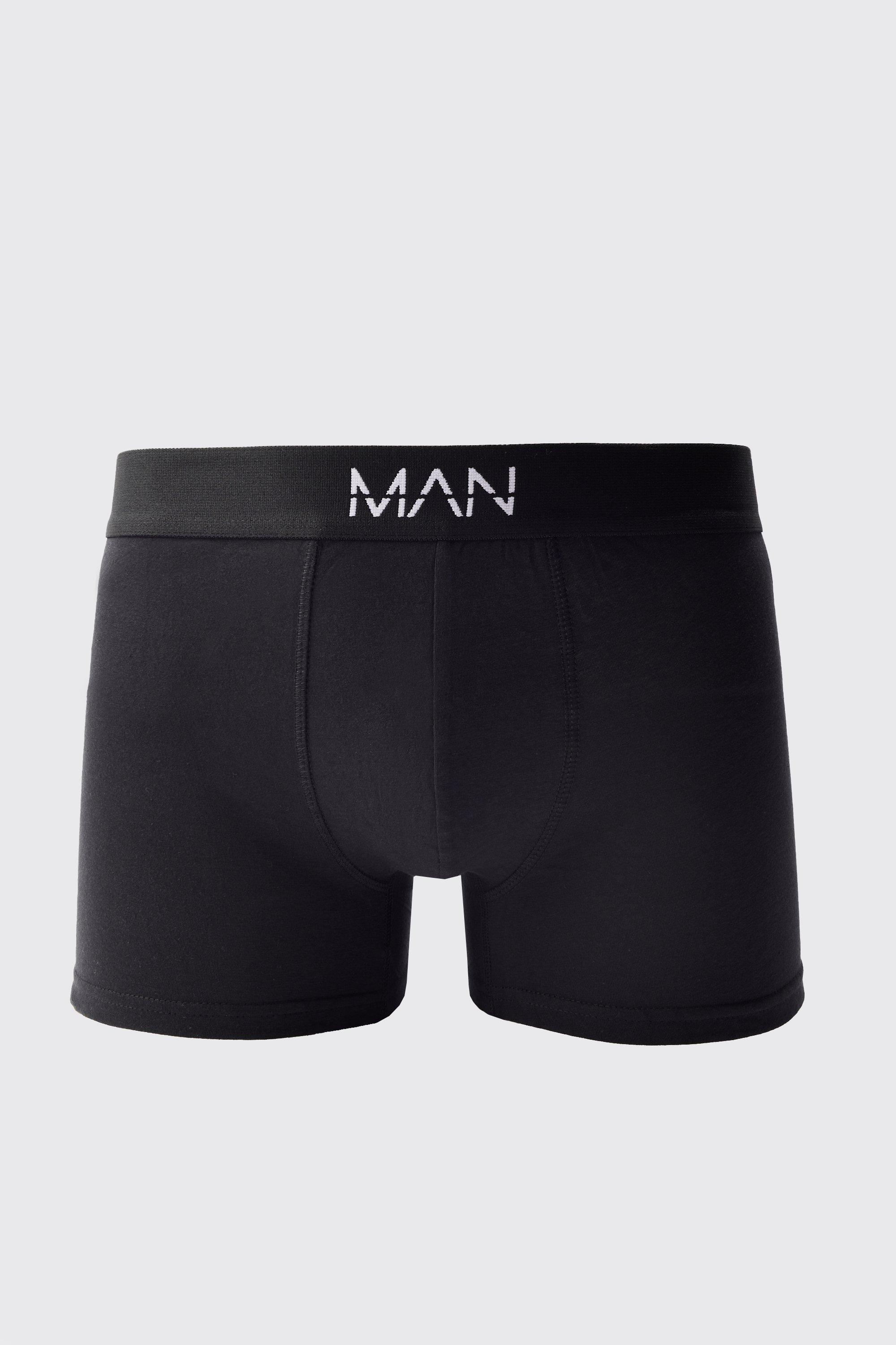 Mens Black Man Dash Woven Boxer Short, Black