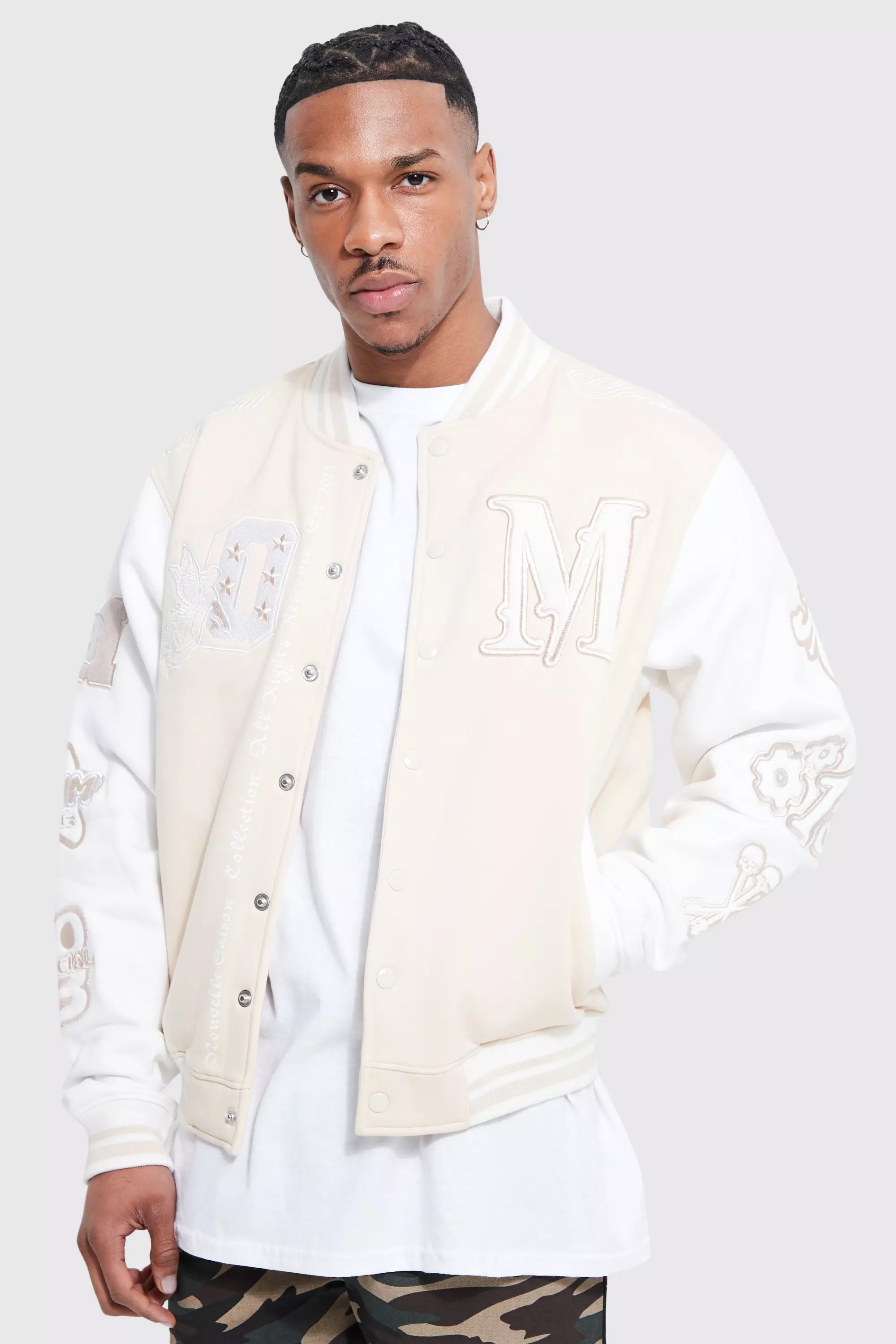 Opening ceremony varsity jacket outfit