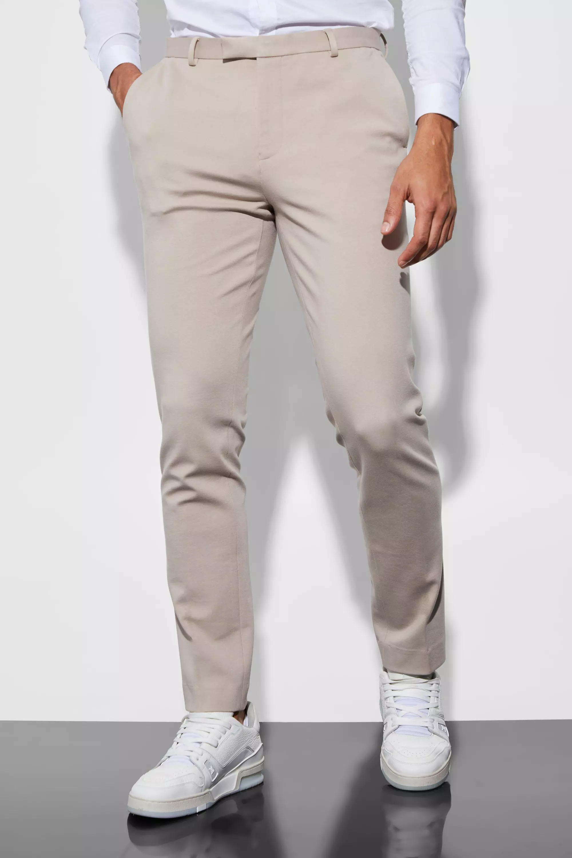 Skinny white hot sale suit pants