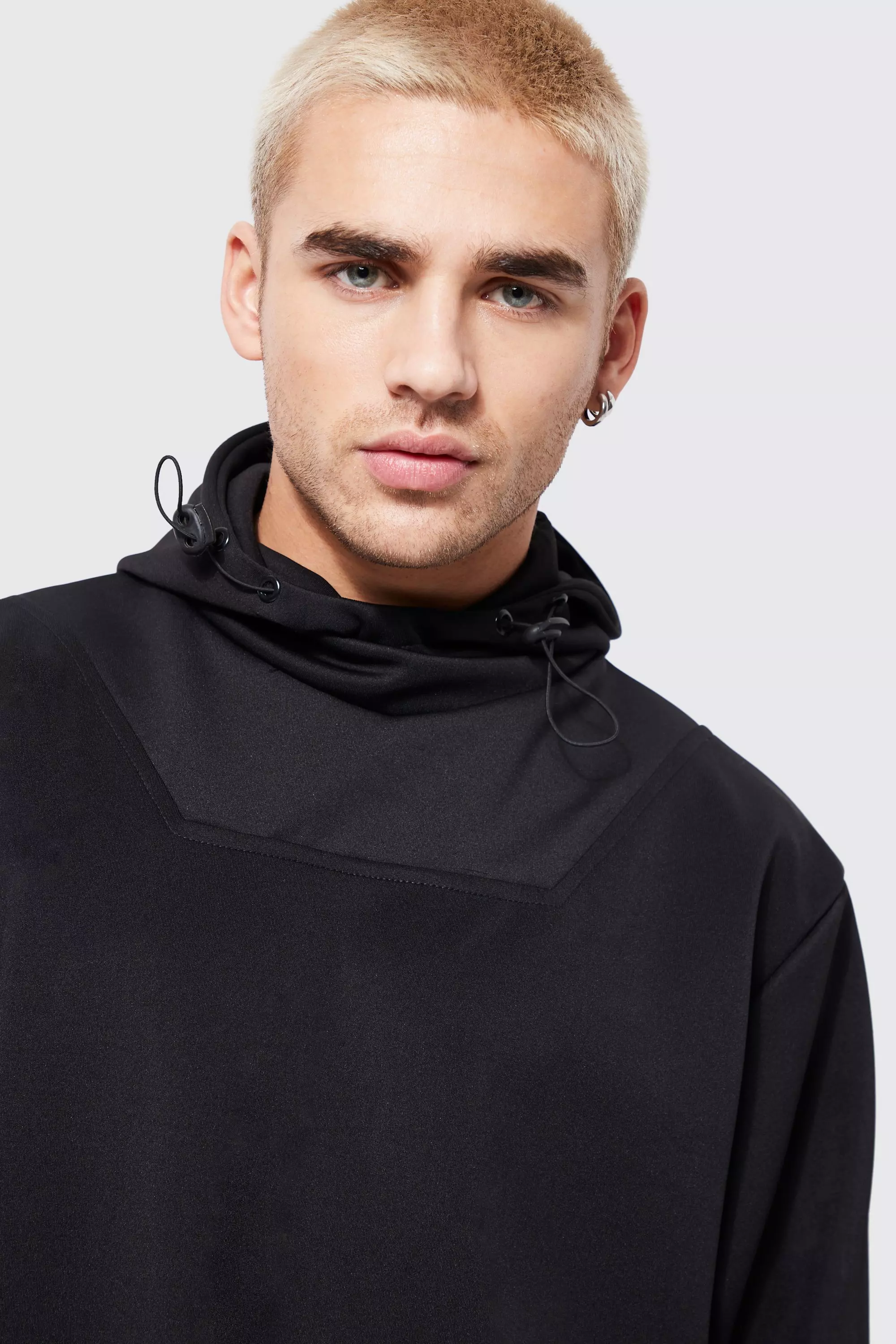 Funnel neck clearance hoodie