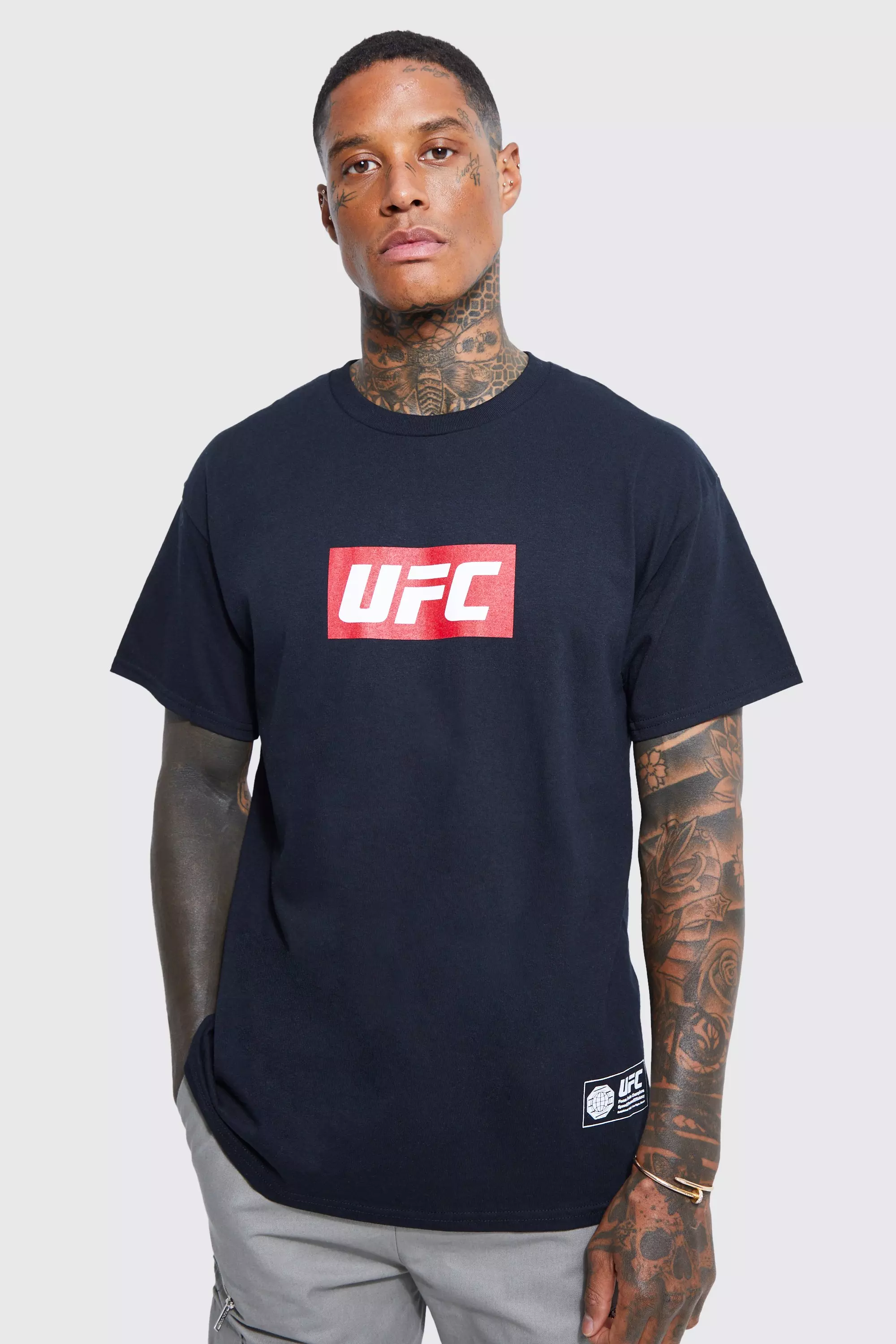 Reebok ufc t shop shirt mens grey