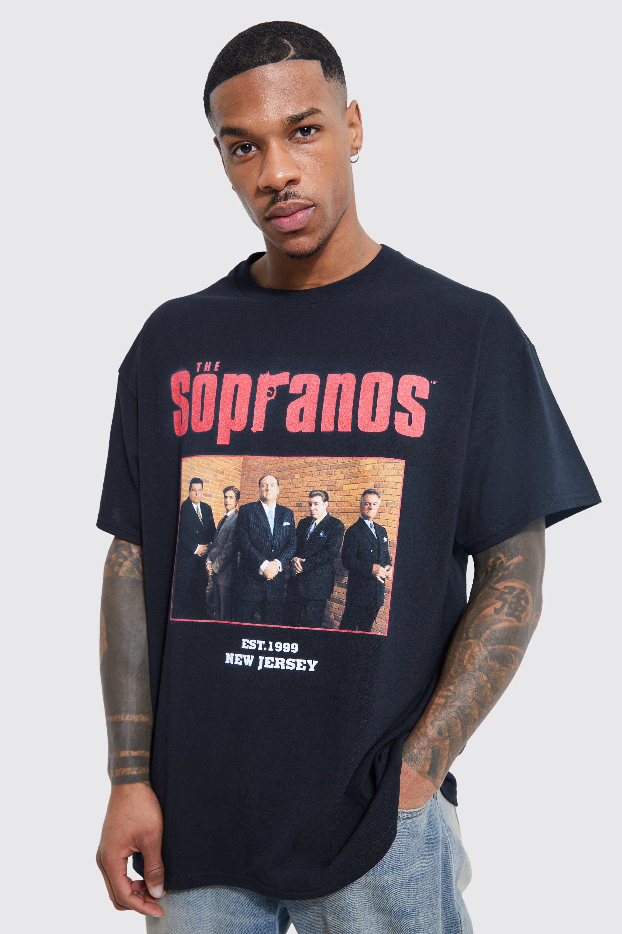Image of T-shirt oversize ufficiale dei Soprano, Nero