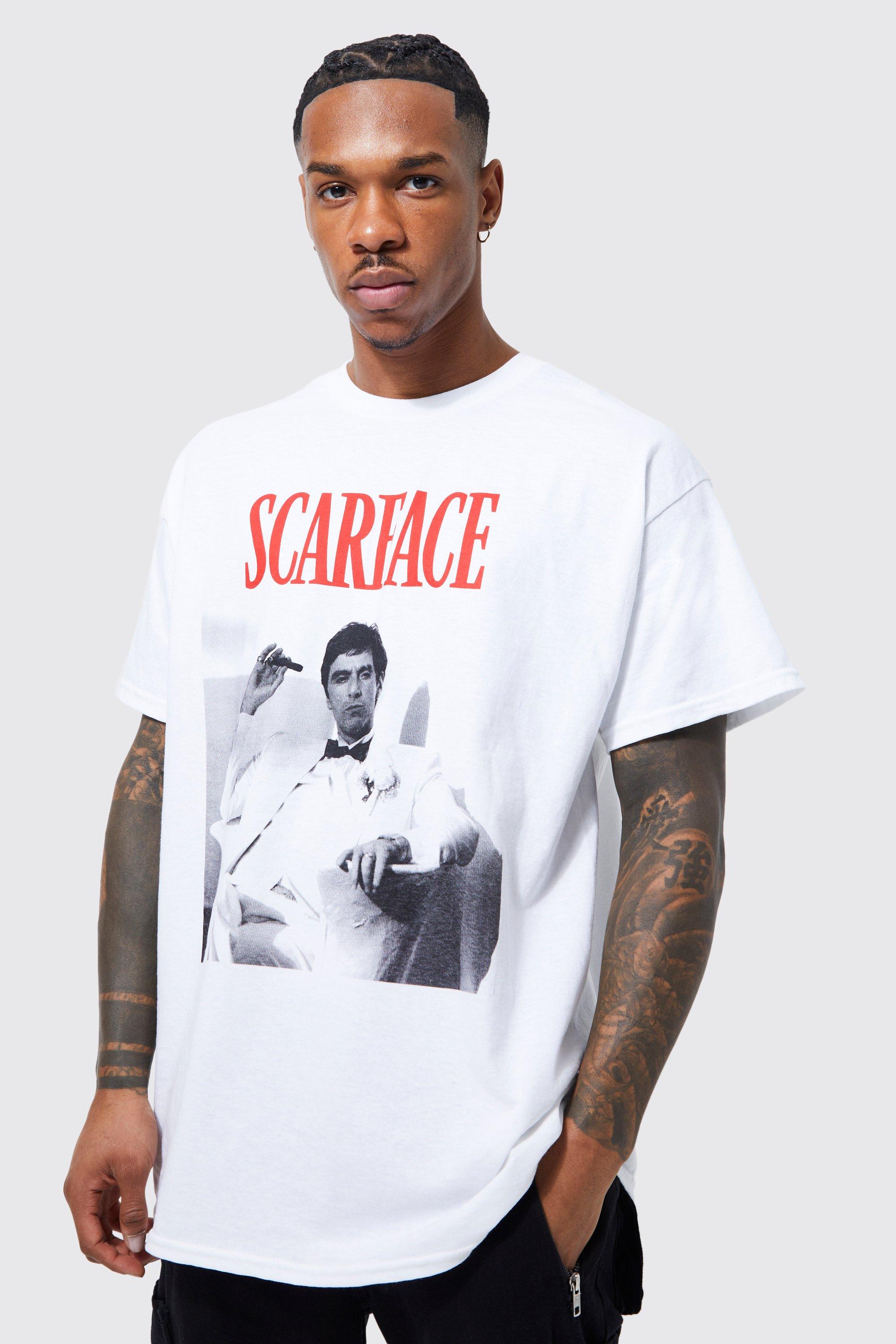 Image of T-shirt oversize ufficiale Scarface, Bianco