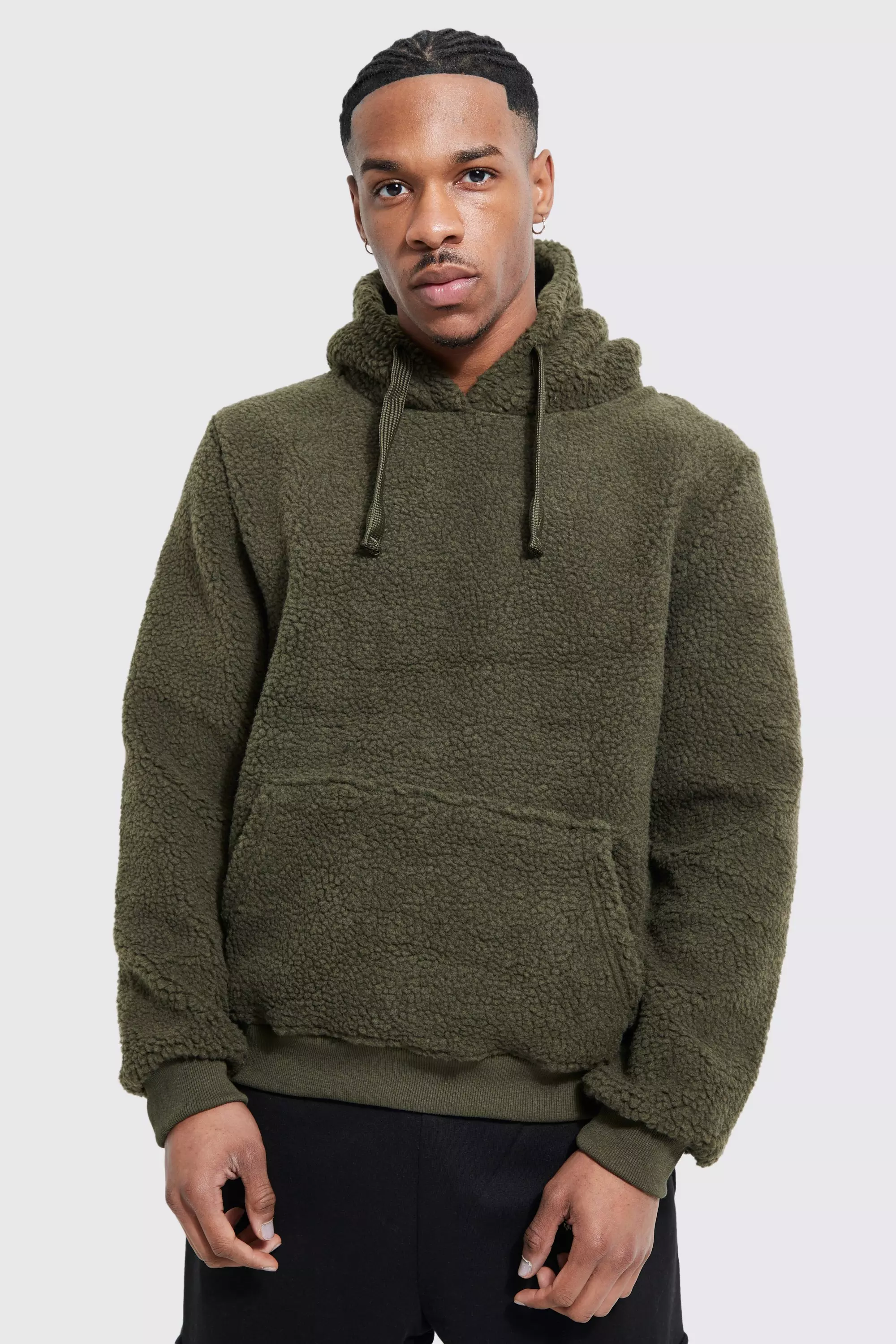 Borg discount hoodie mens