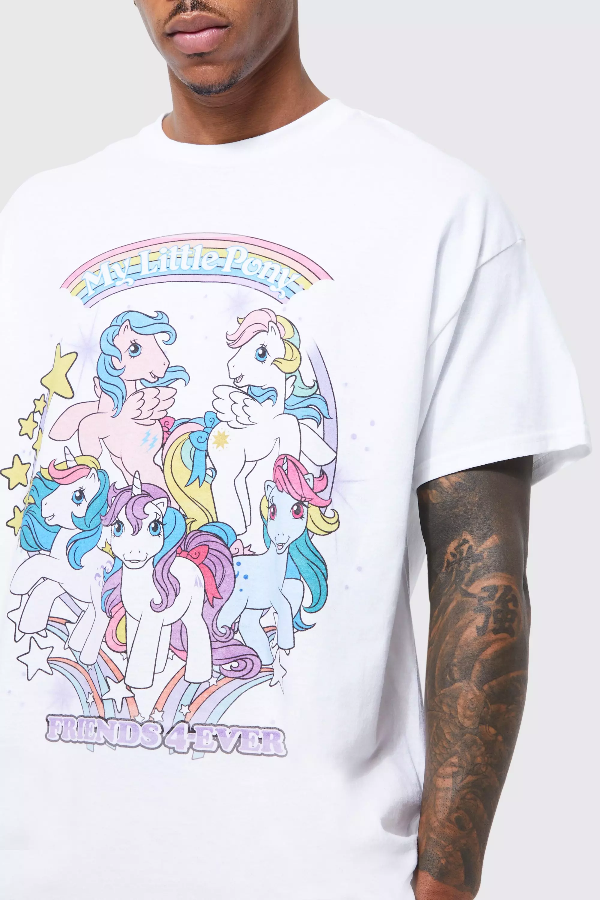 Oversized My Little Pony License T shirt boohooMAN USA