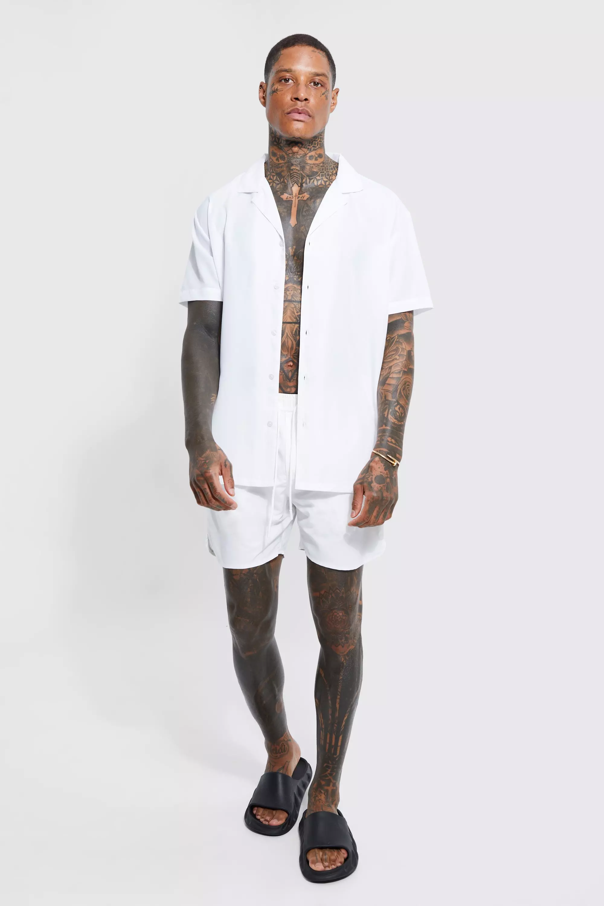 Mens matching bathing store suit and shirt