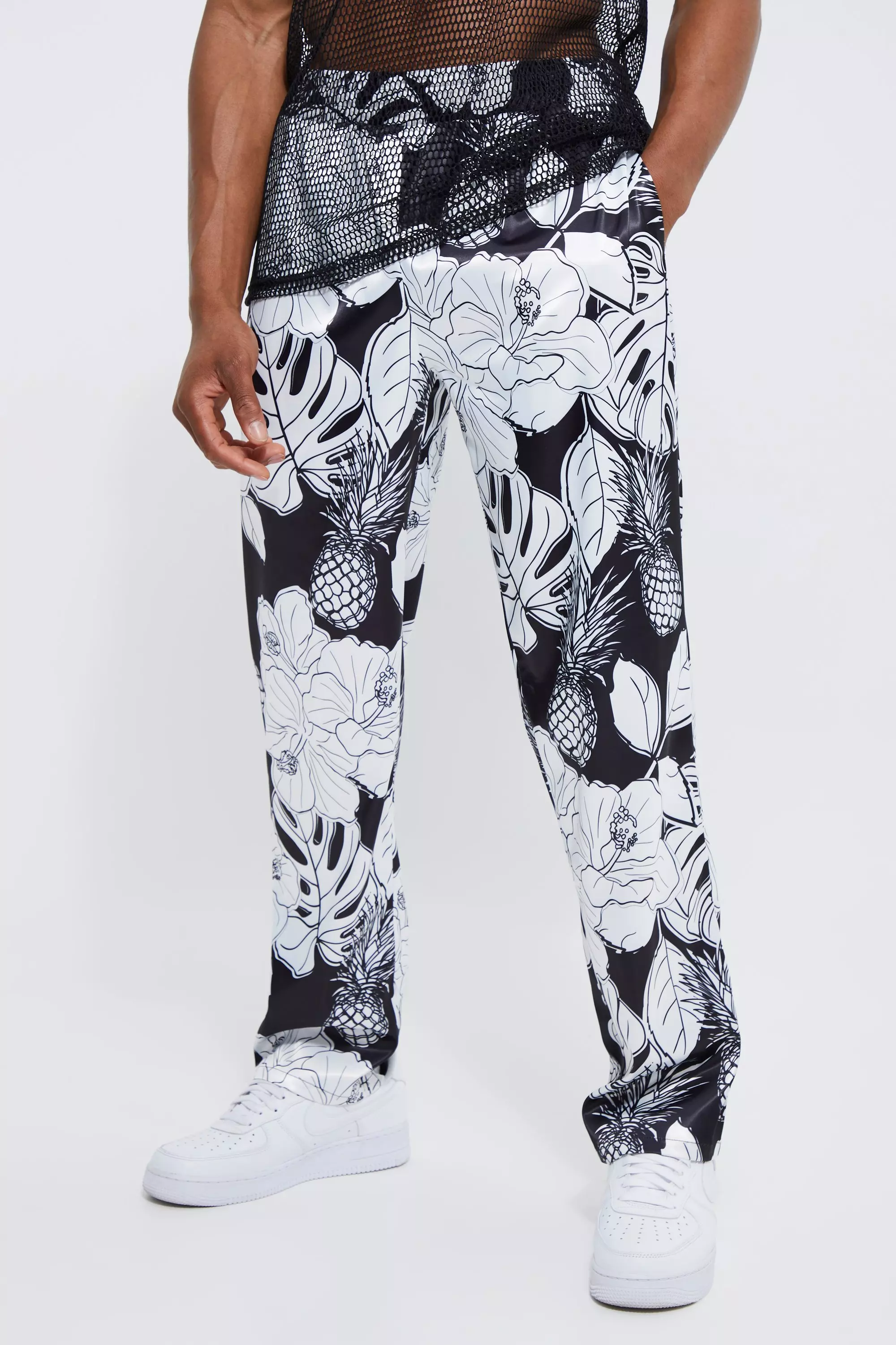 Floral best sale jogging pants