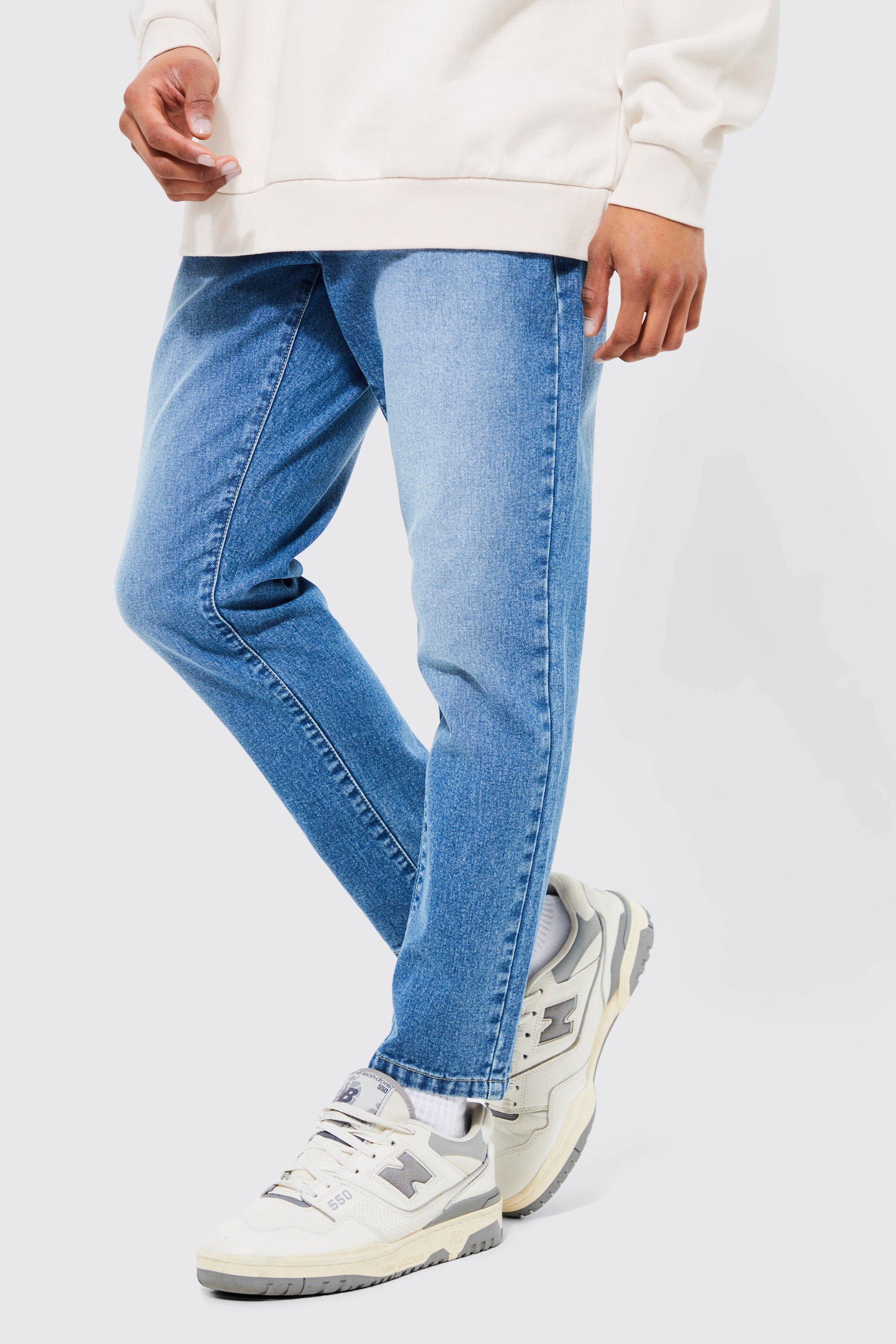 men's tapered rigid jeans - blue - 34r, blue
