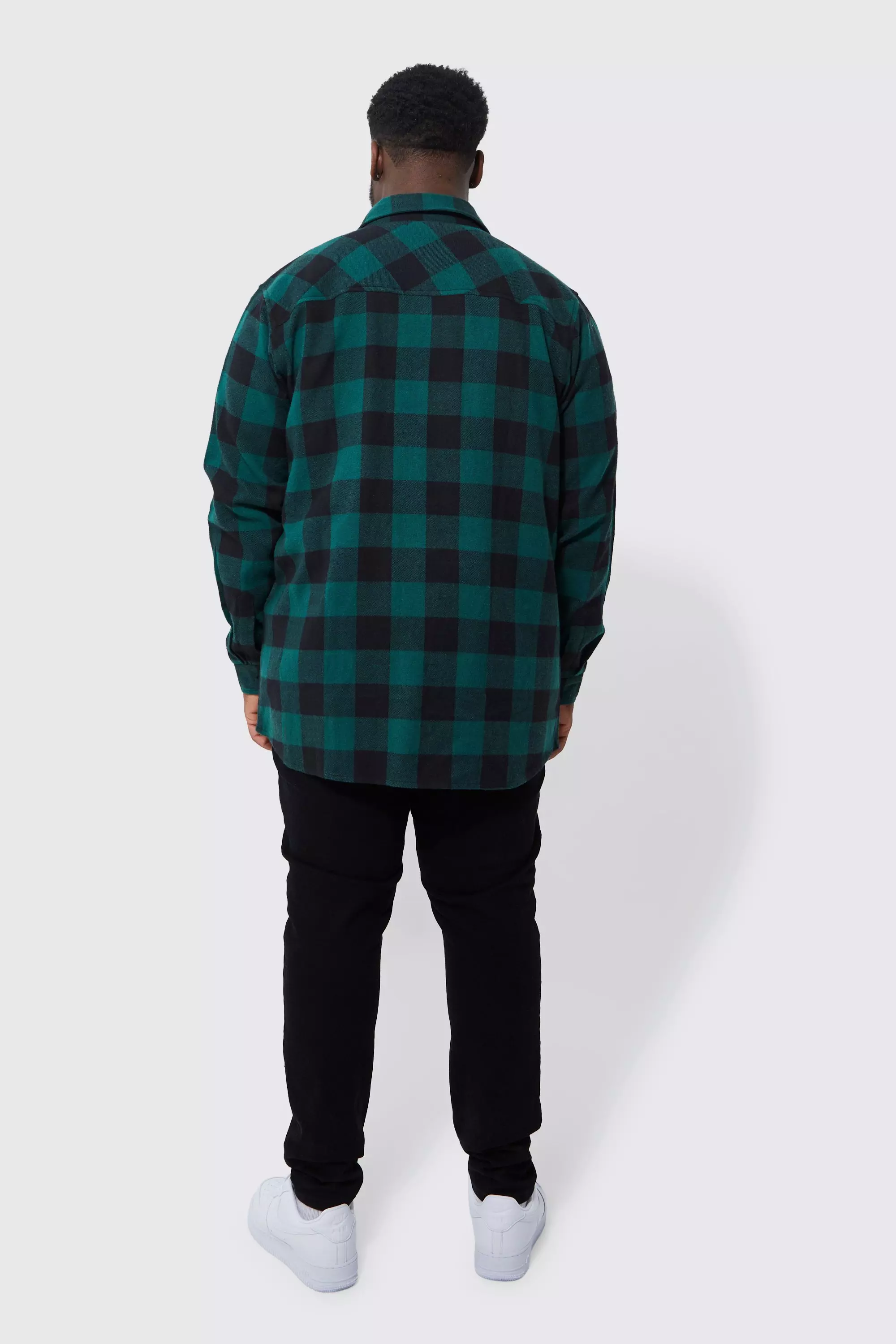 Plus Long Sleeve Buffalo Flannel Shirt