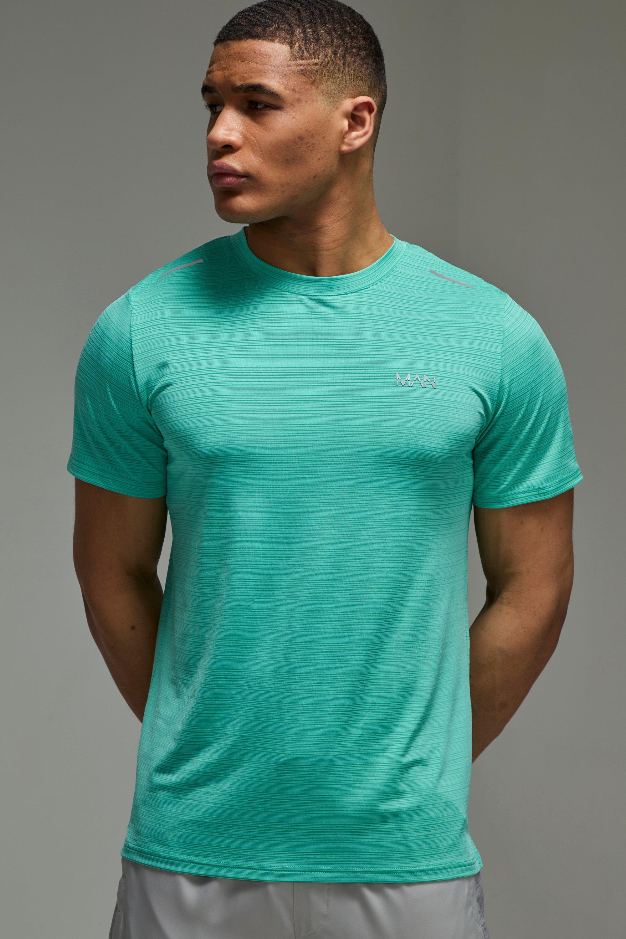 T-shirt Man Active leggera per alta performance, Azzurro