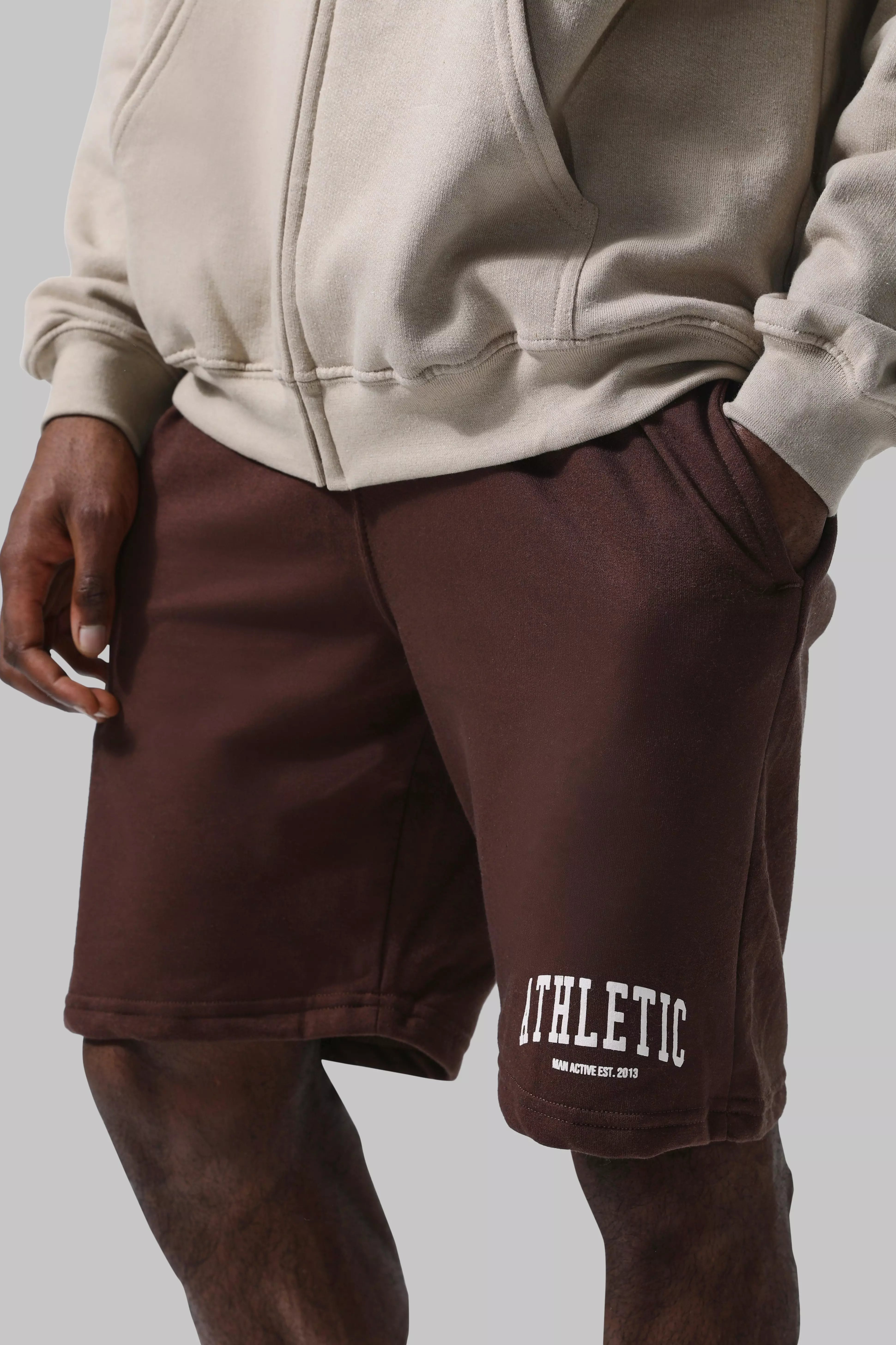 Man Active Overdye Athletic Shorts