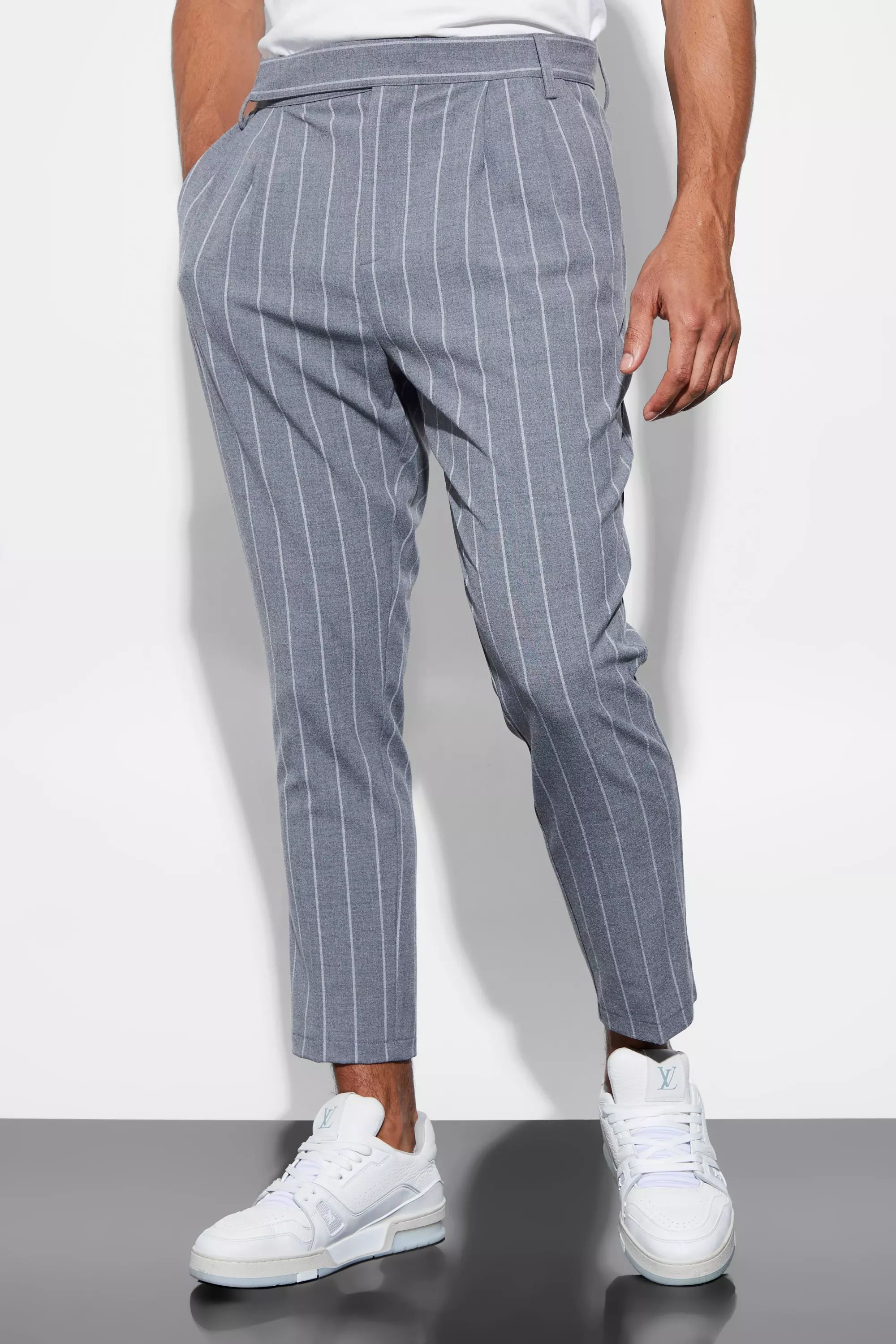 Striped 2024 tapered pants