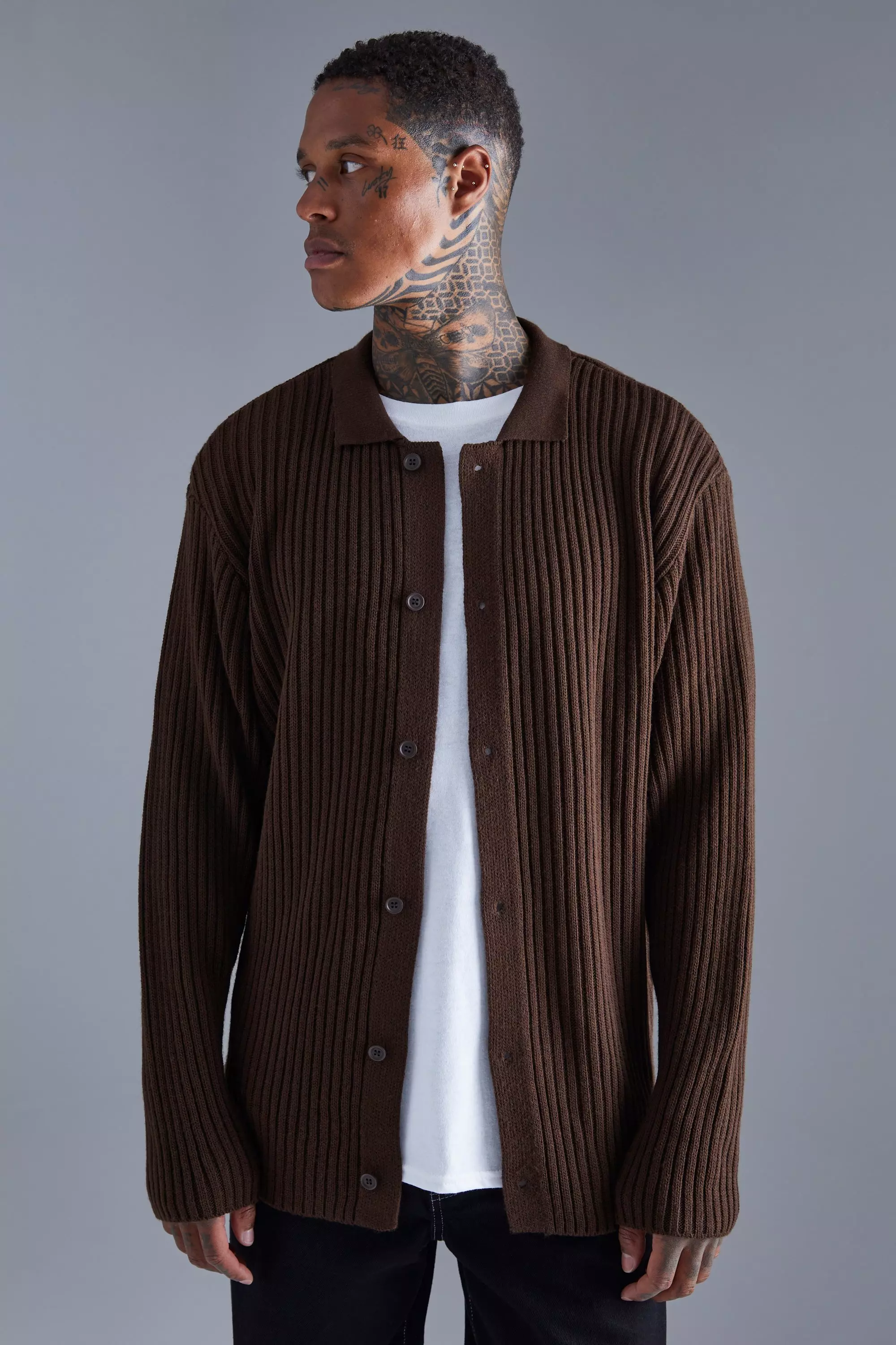 Mens clearance oversized cardigan