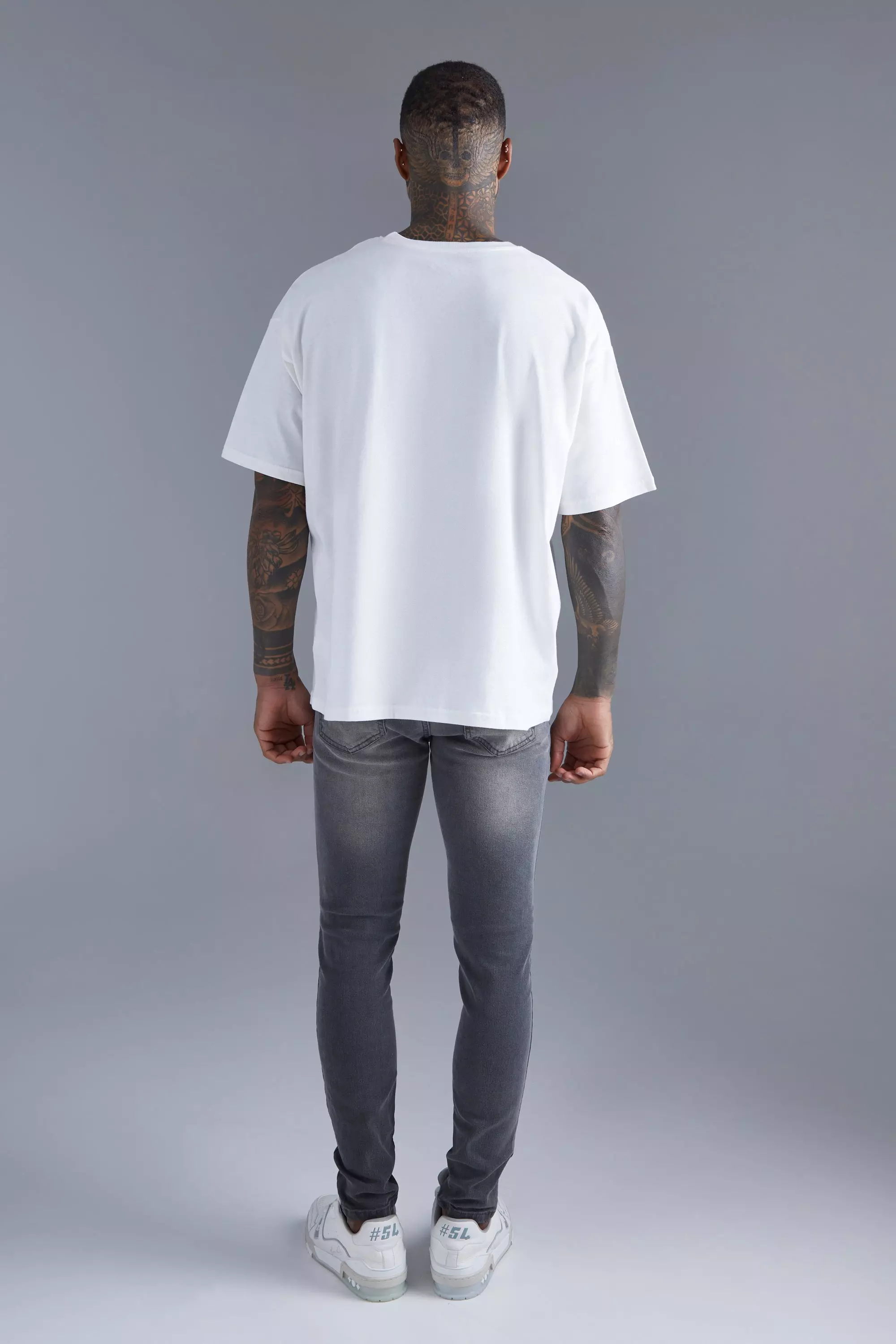 Oversized Embossed Graphic T-shirt