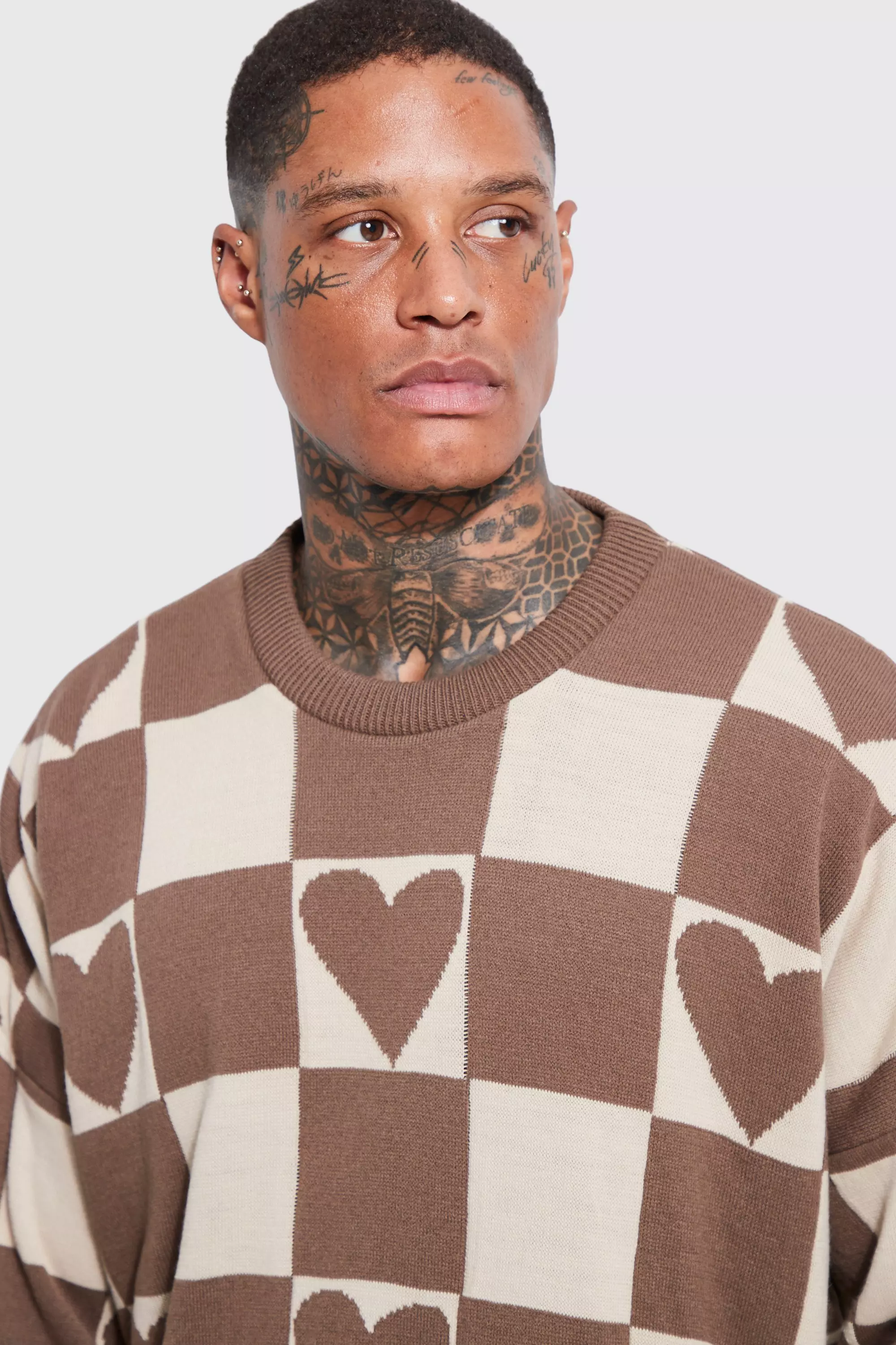 Louis Vuitton Green Checkerboard Mens Sweater - Blinkenzo