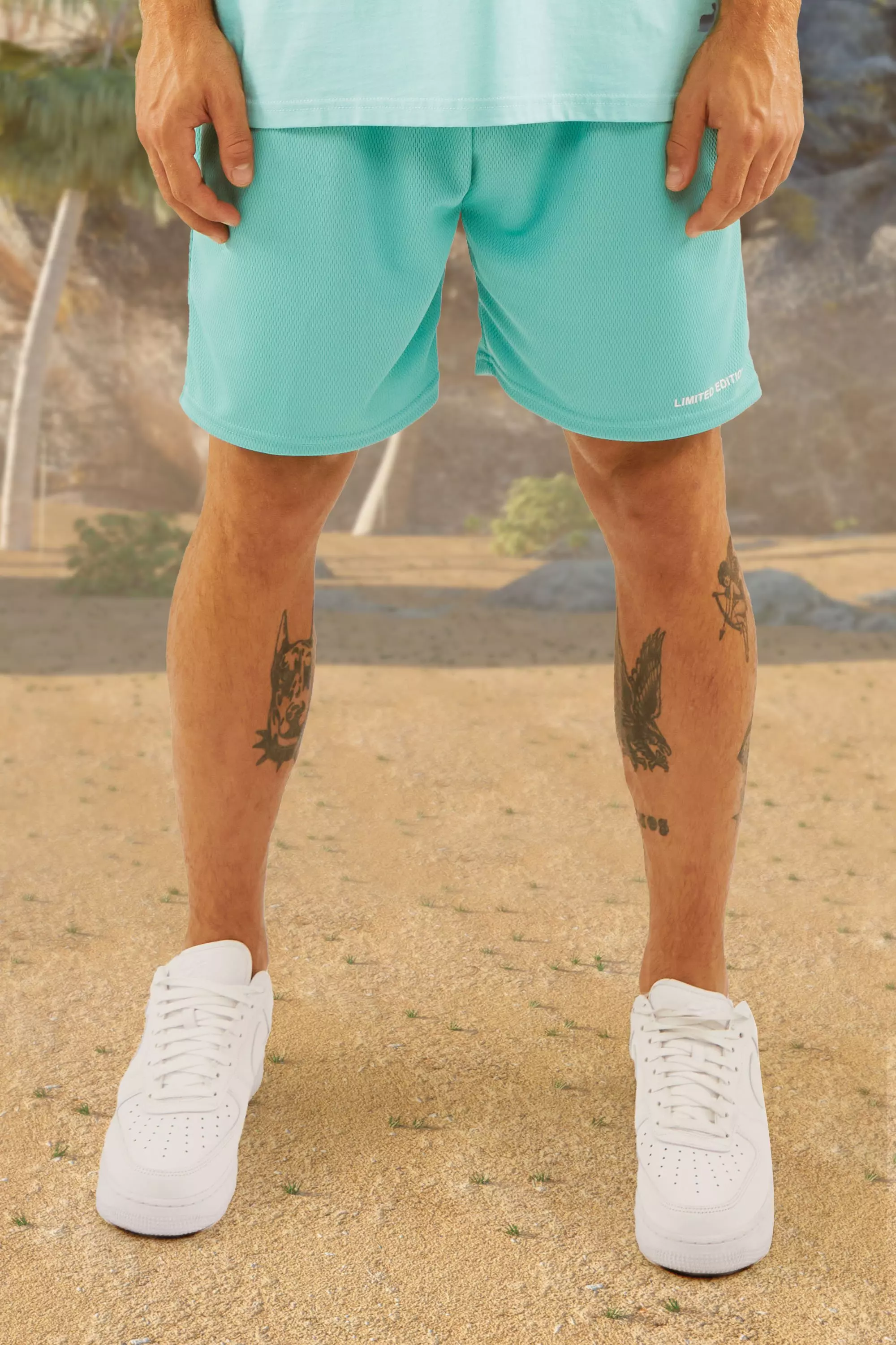 Relaxed Fit Mesh shorts