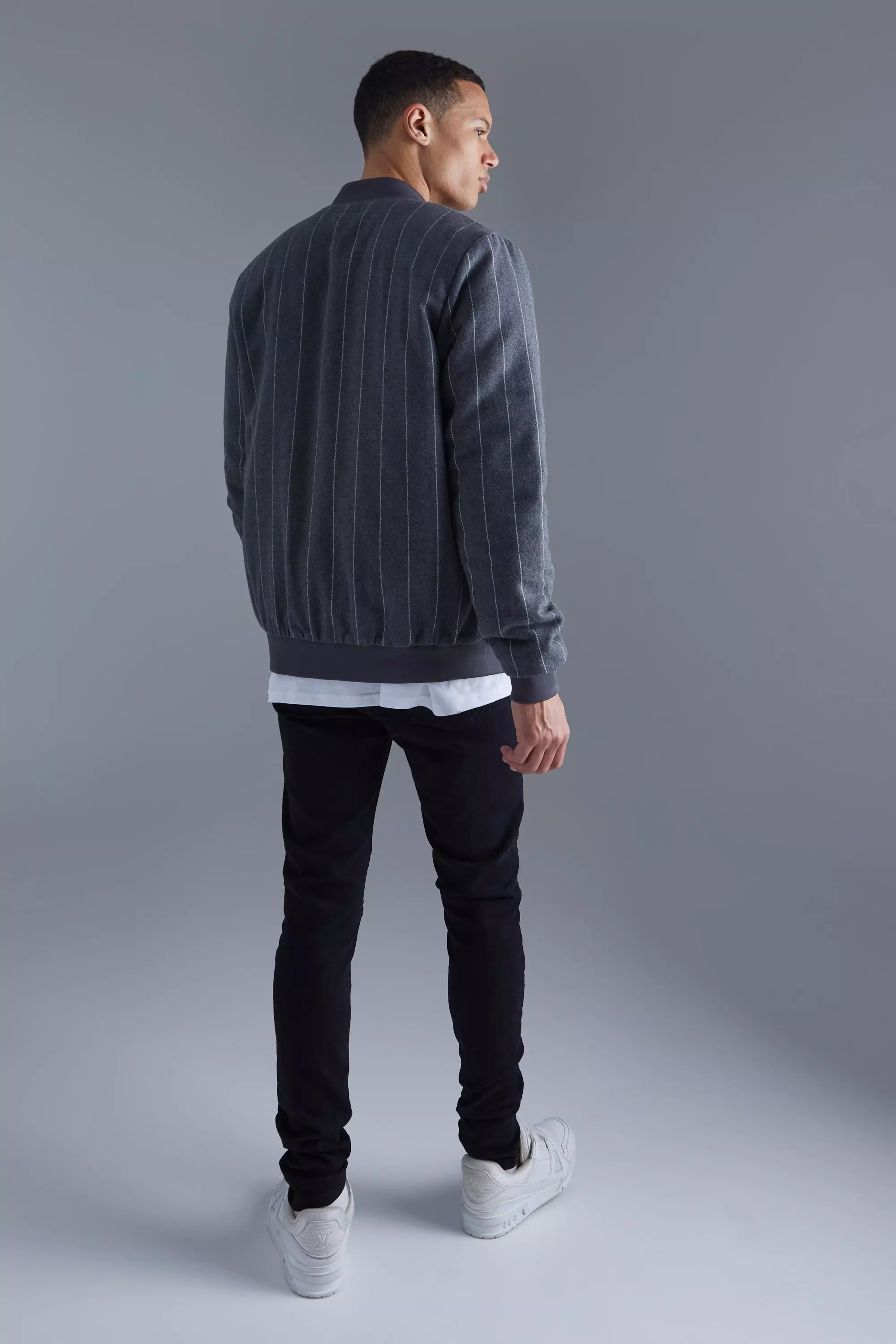 Melton bomber outlet jacket