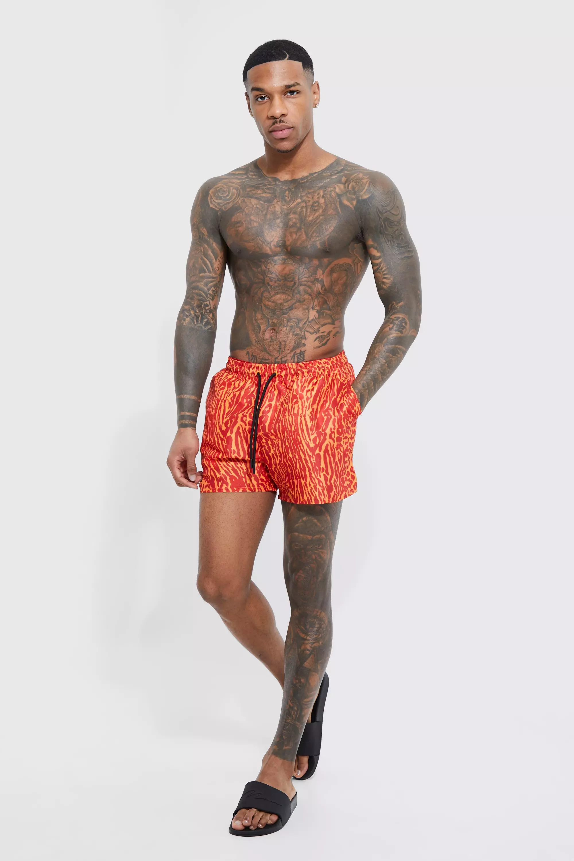 Mens super best sale short swim shorts