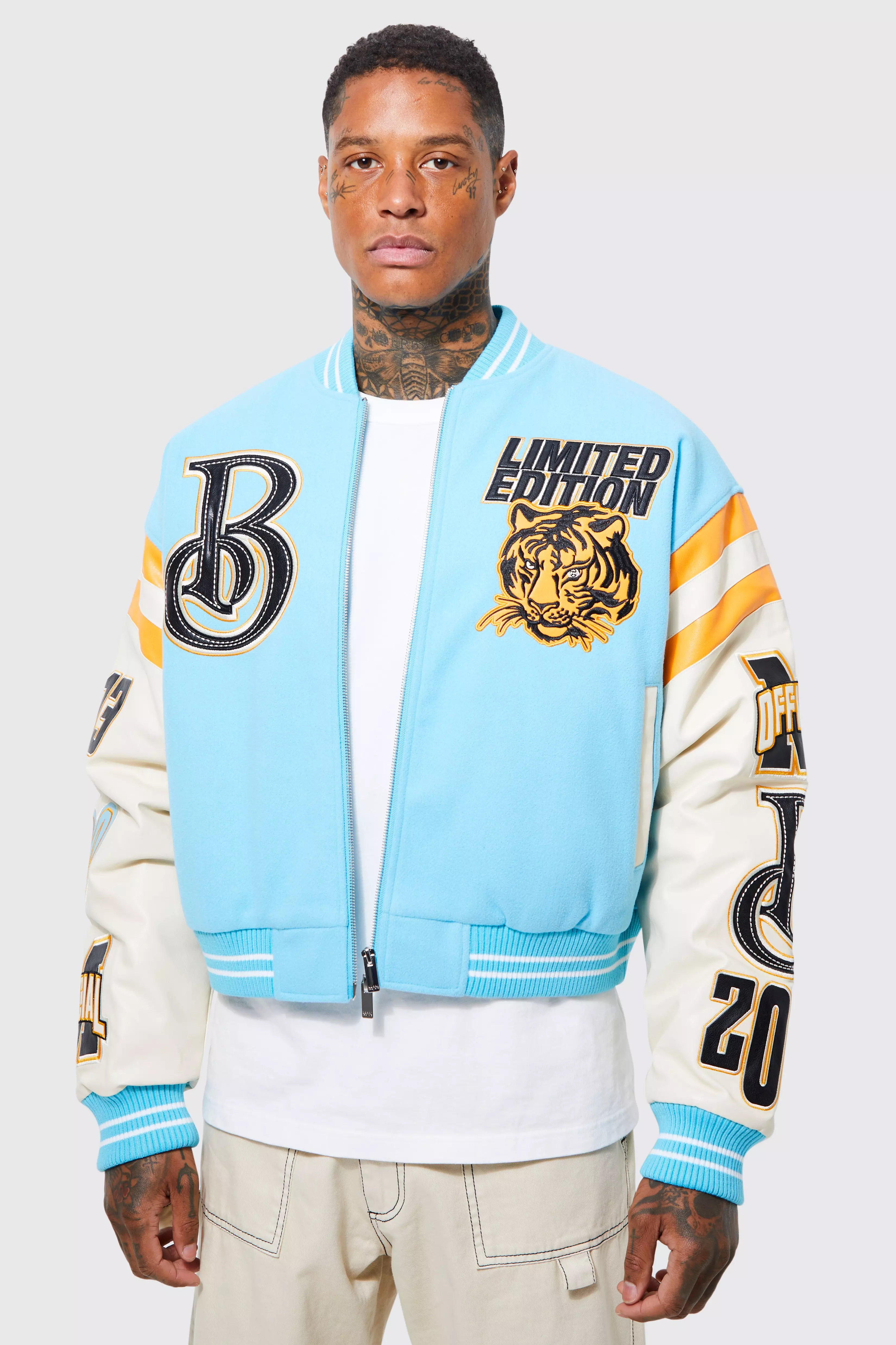 The Couture Club Men's Varsity Jacket