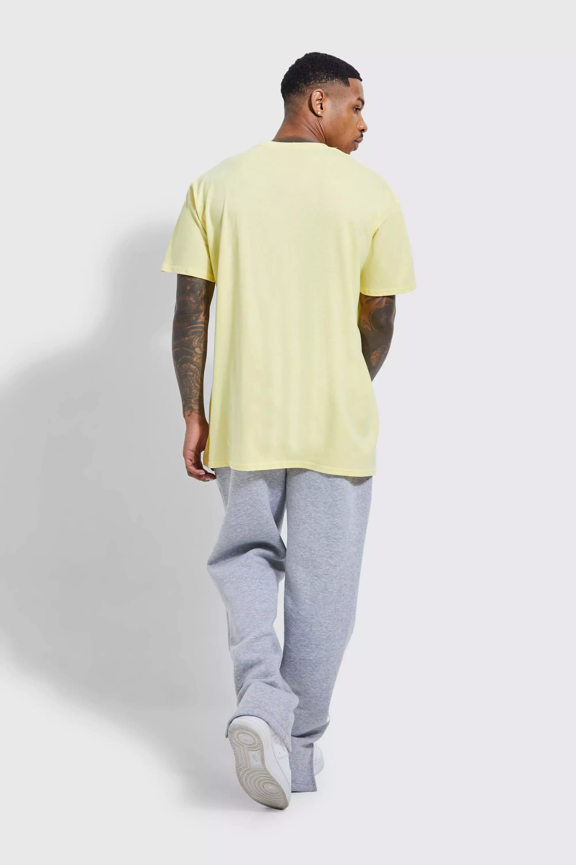 Fear of God Essentials Boxy Graphic T-Shirt Yellow - FW18 - US
